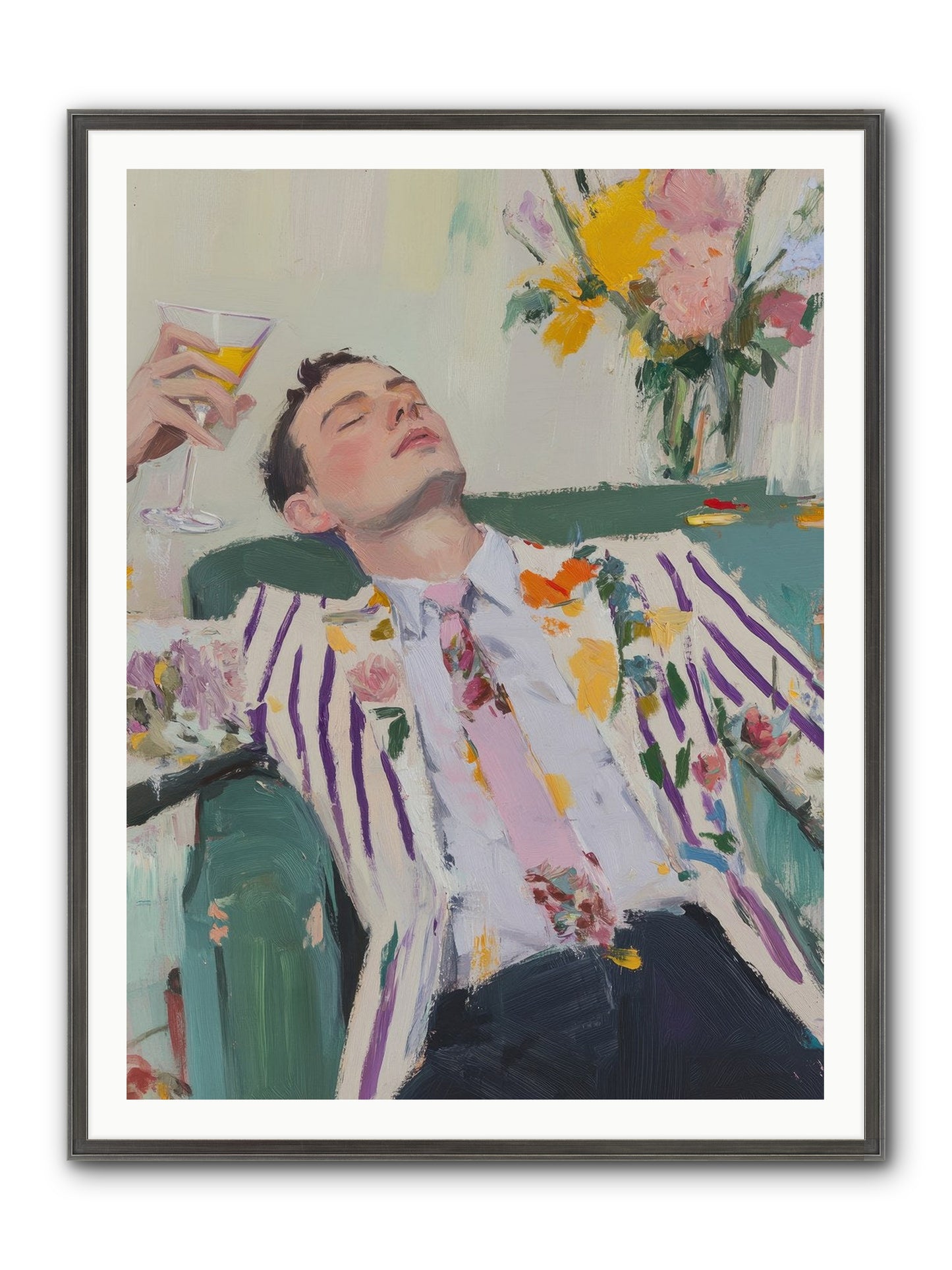 Stolen Slumber Framed Print - Slimwoods Black/Silver 36x48