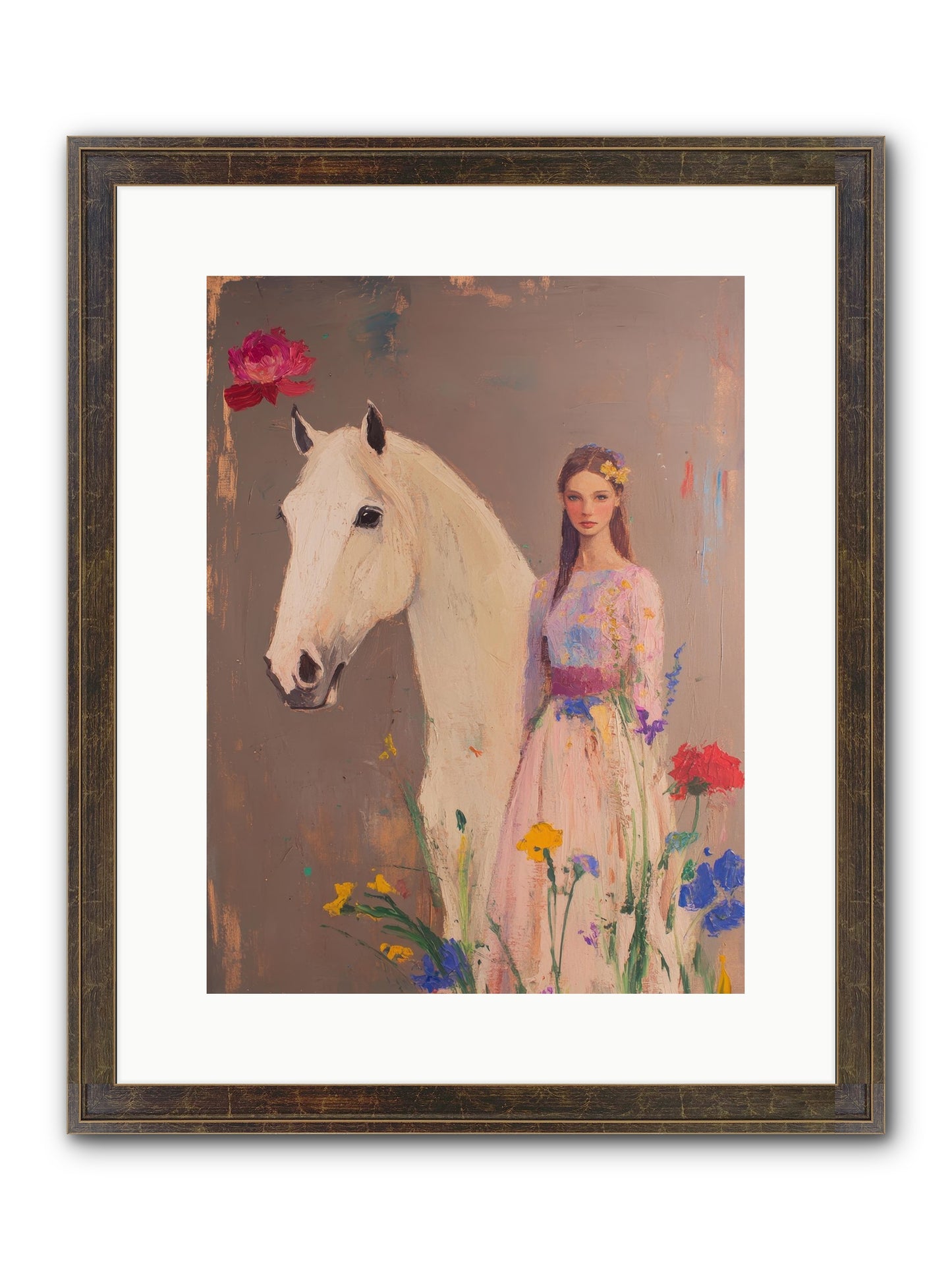 Stone Meadow Framed Print - Slimwoods Black/Gold 12x16