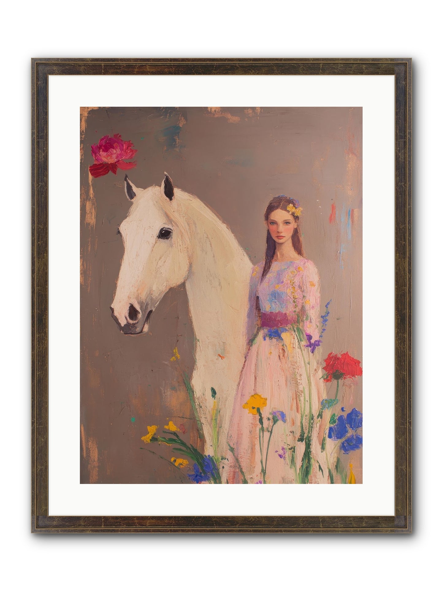 Stone Meadow Framed Print - Slimwoods Black/Gold 18x24
