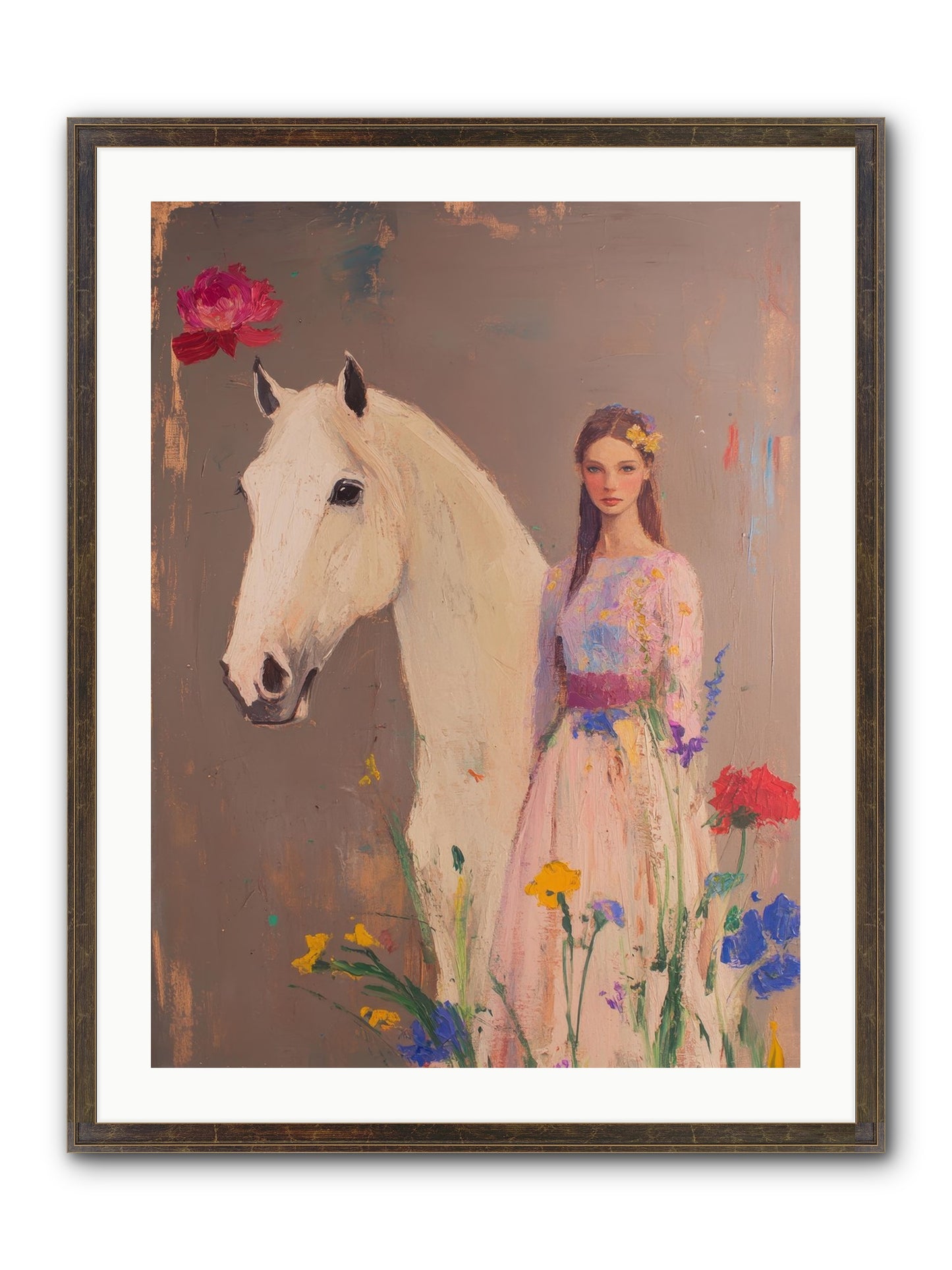 Stone Meadow Framed Print - Slimwoods Black/Gold 24x32