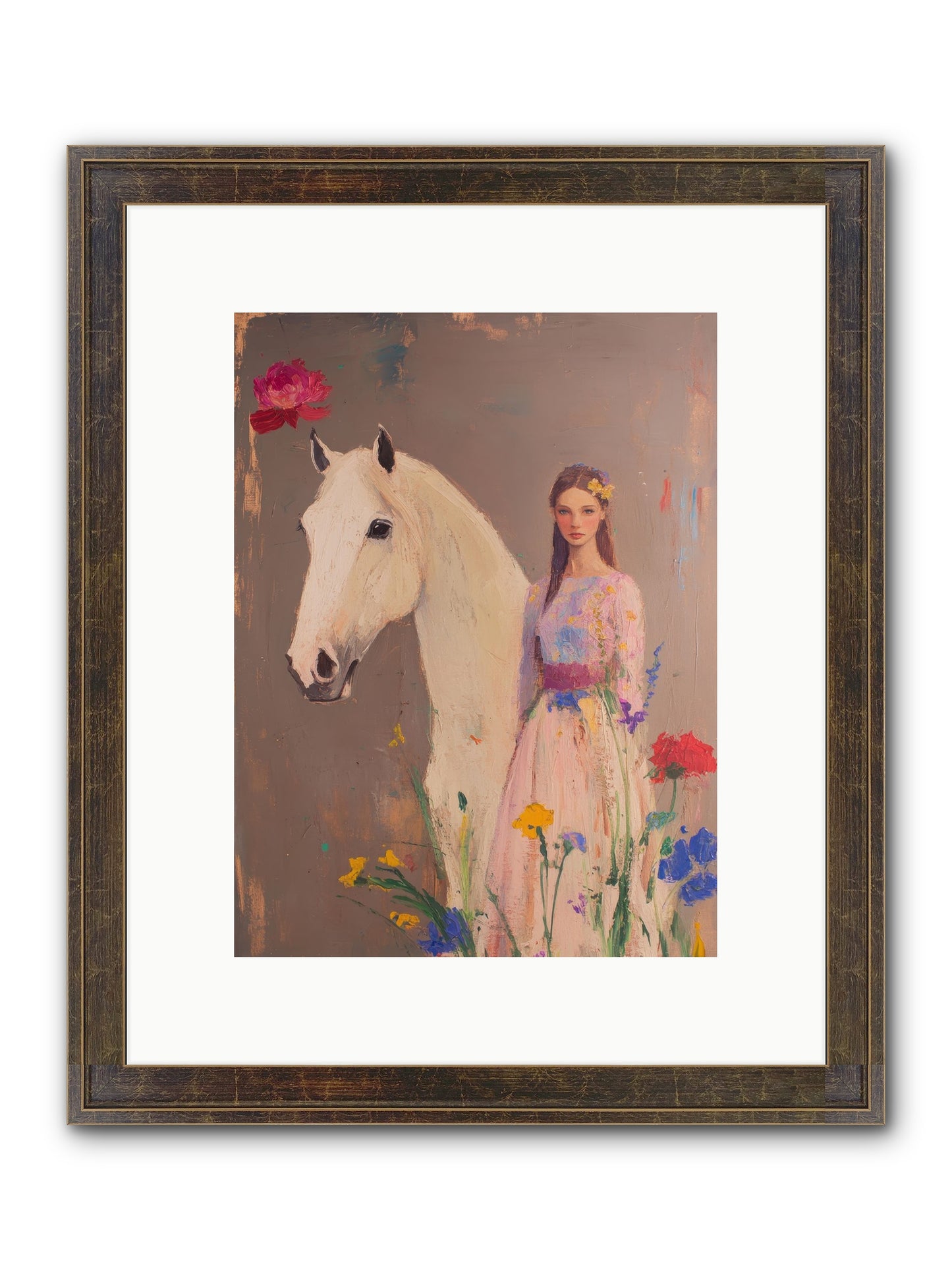 Stone Meadow Framed Print - Slimwoods Black/Gold 9x12