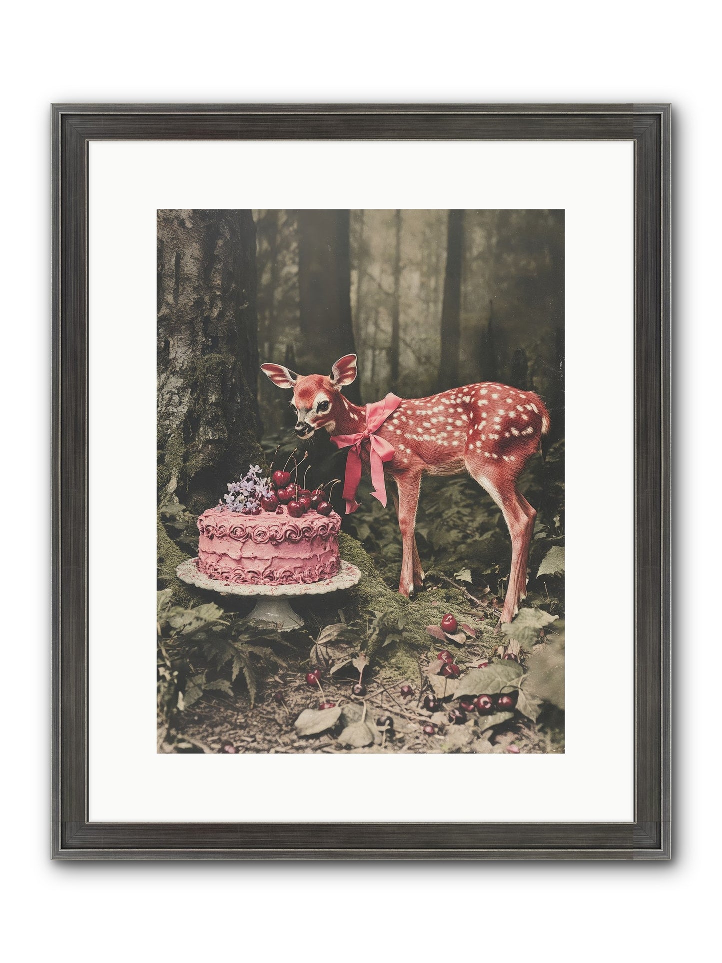 Stories Bloom Dreams Framed Print - Slimwoods Black/Silver 12x16