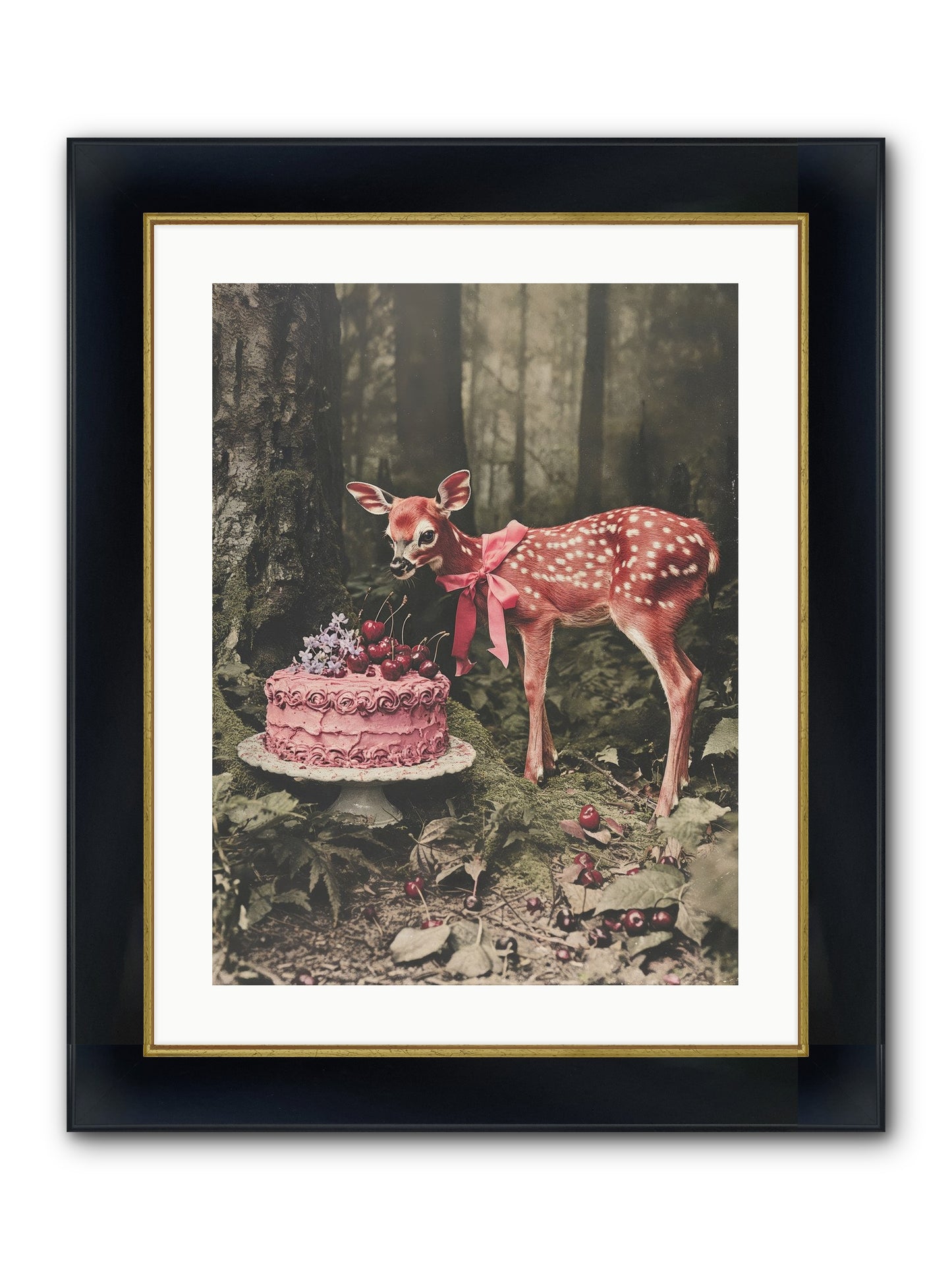 Stories Bloom Dreams Framed Print - Wide Black w/Gold 18x24