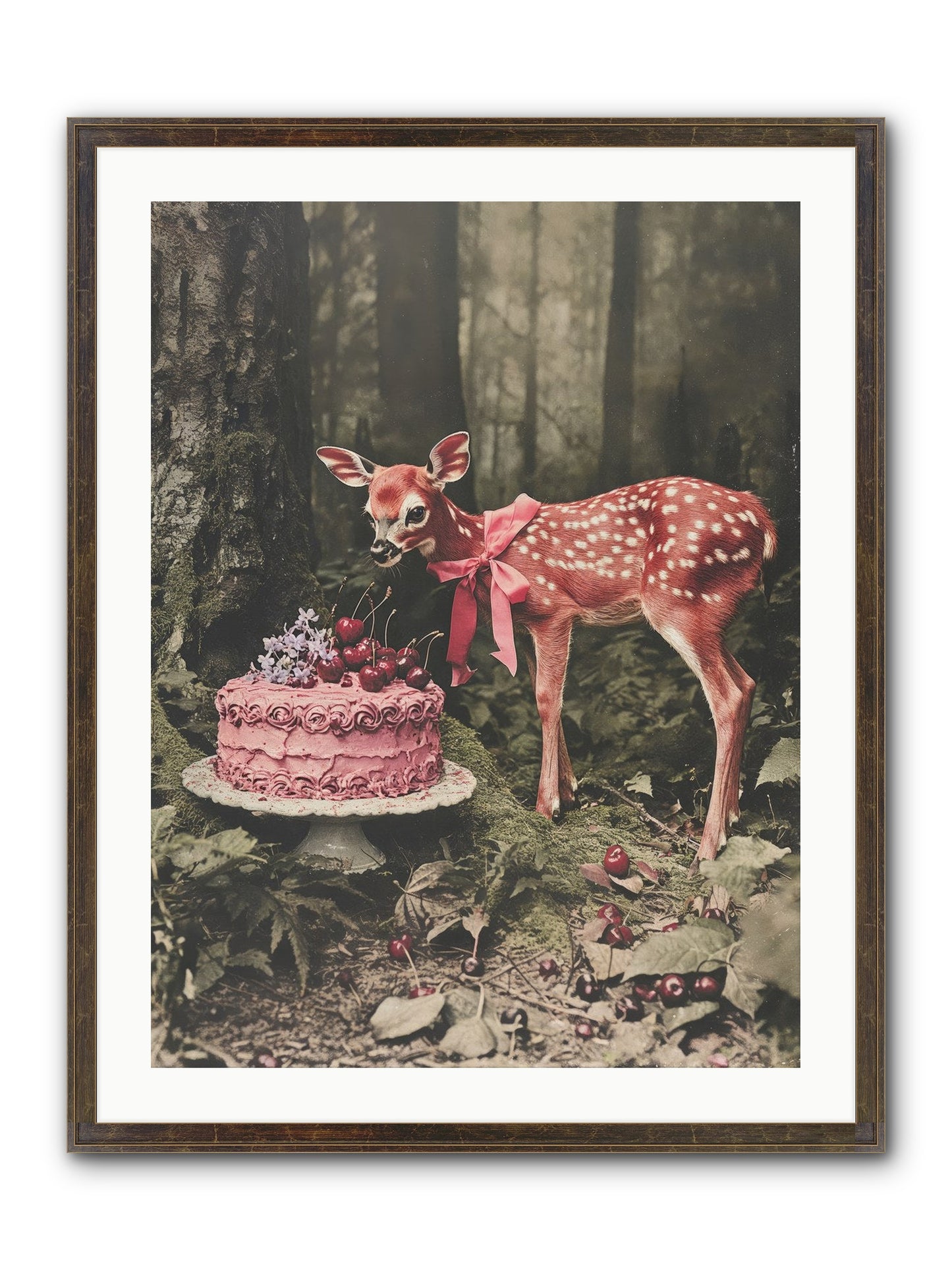 Stories Bloom Dreams Framed Print - Slimwoods Black/Gold 24x32