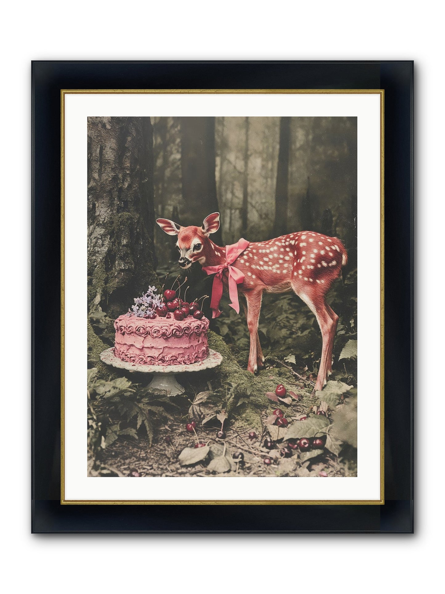 Stories Bloom Dreams Framed Print - Wide Black w/Gold 24x32