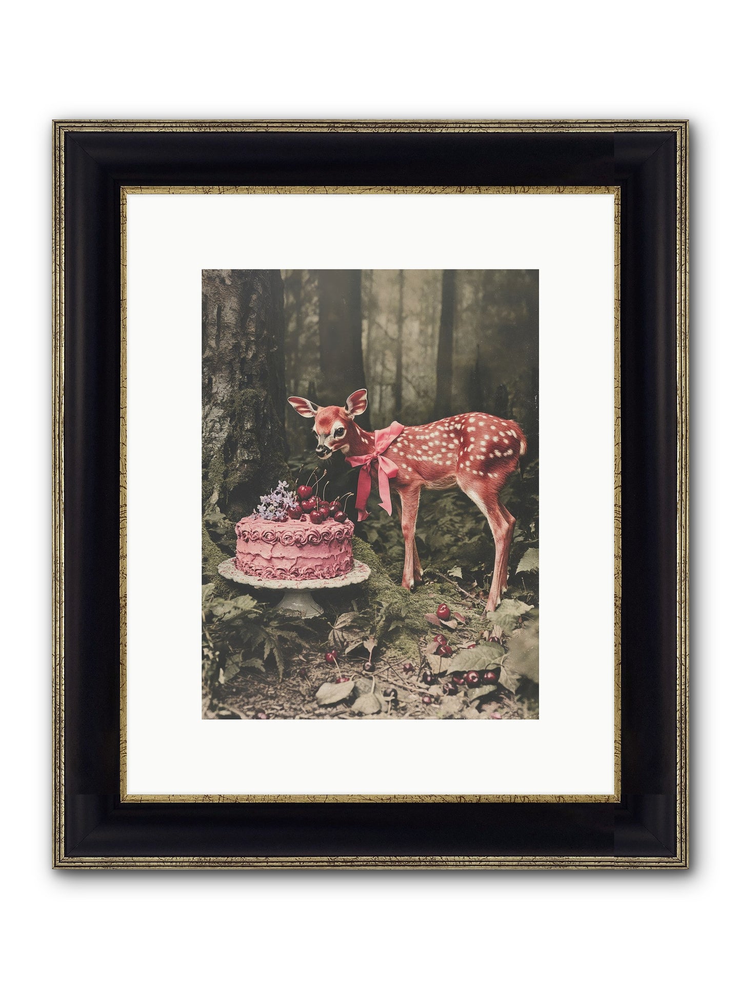 Stories Bloom Dreams Framed Print - Black & Gold 9x12