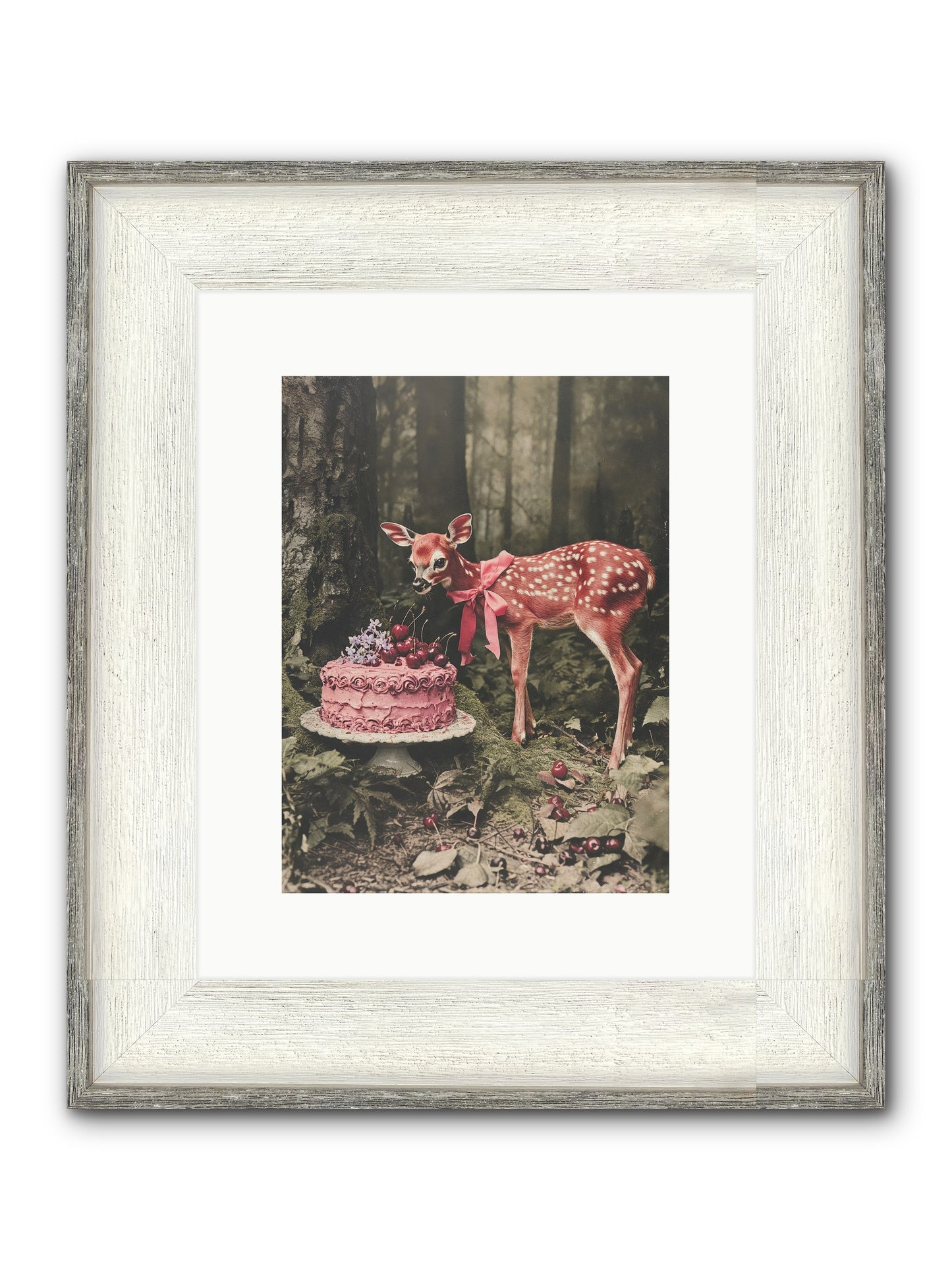 Stories Bloom Dreams Framed Print - Driftwood White 9x12