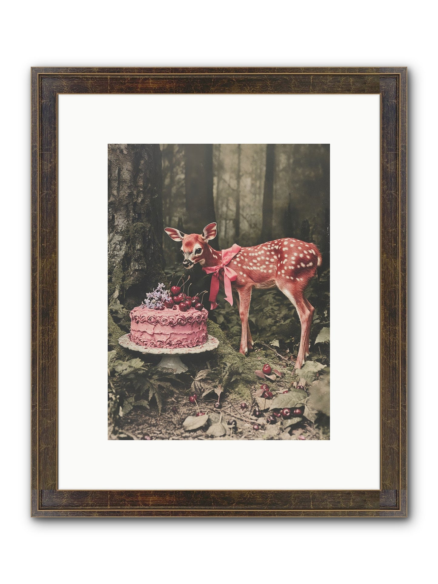 Stories Bloom Dreams Framed Print - Slimwoods Black/Gold 9x12