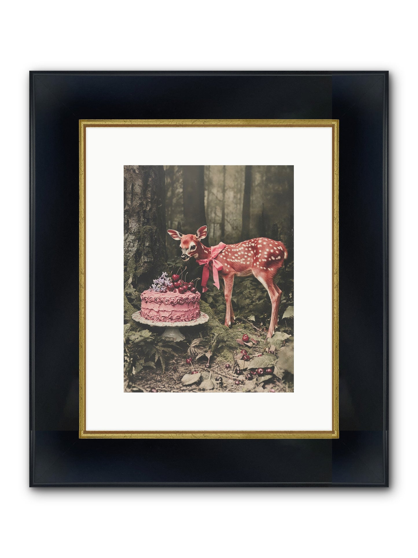 Stories Bloom Dreams Framed Print - Wide Black w/Gold 9x12