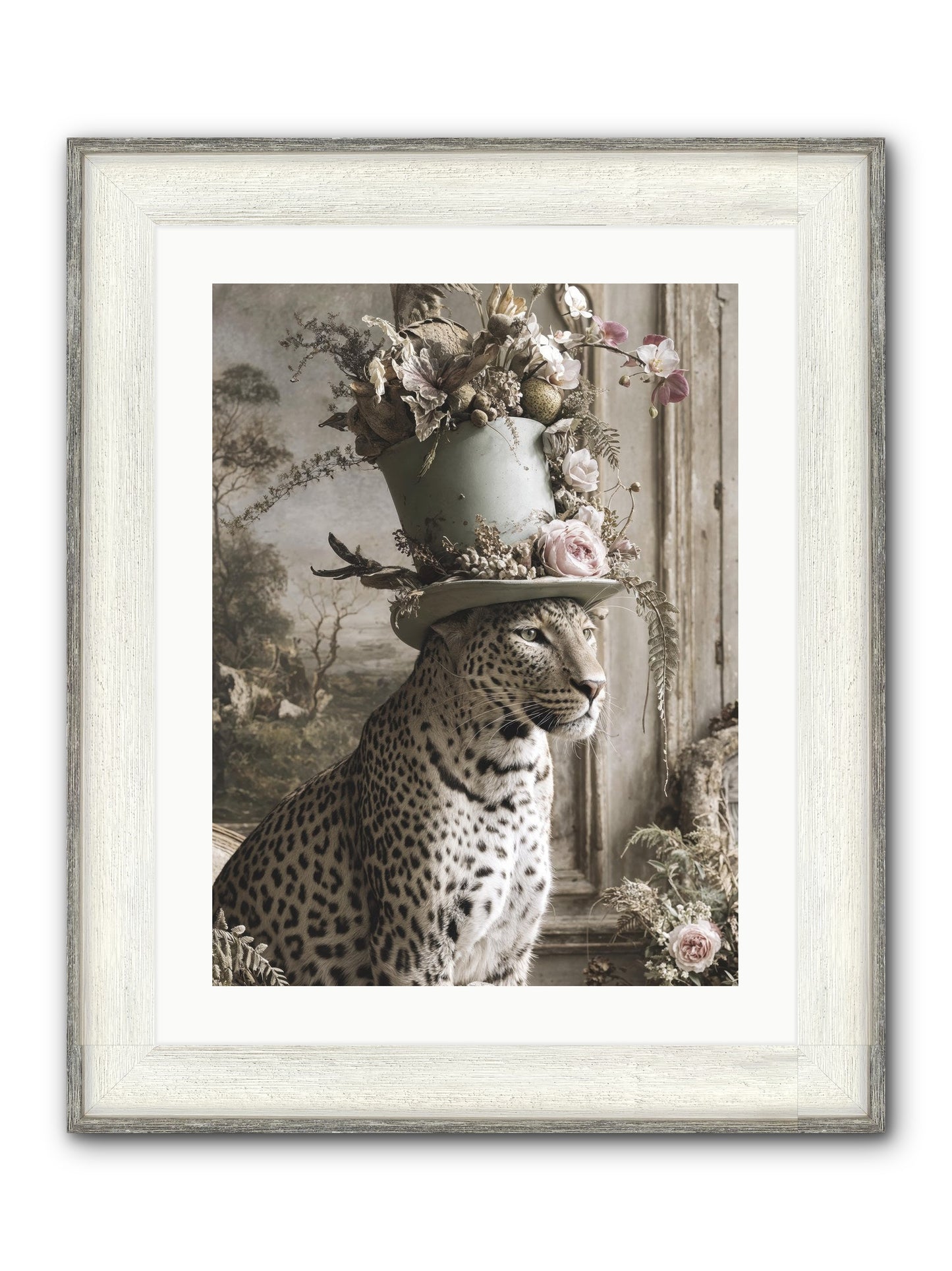 Stories Unveiled Framed Print - Driftwood White 18x24