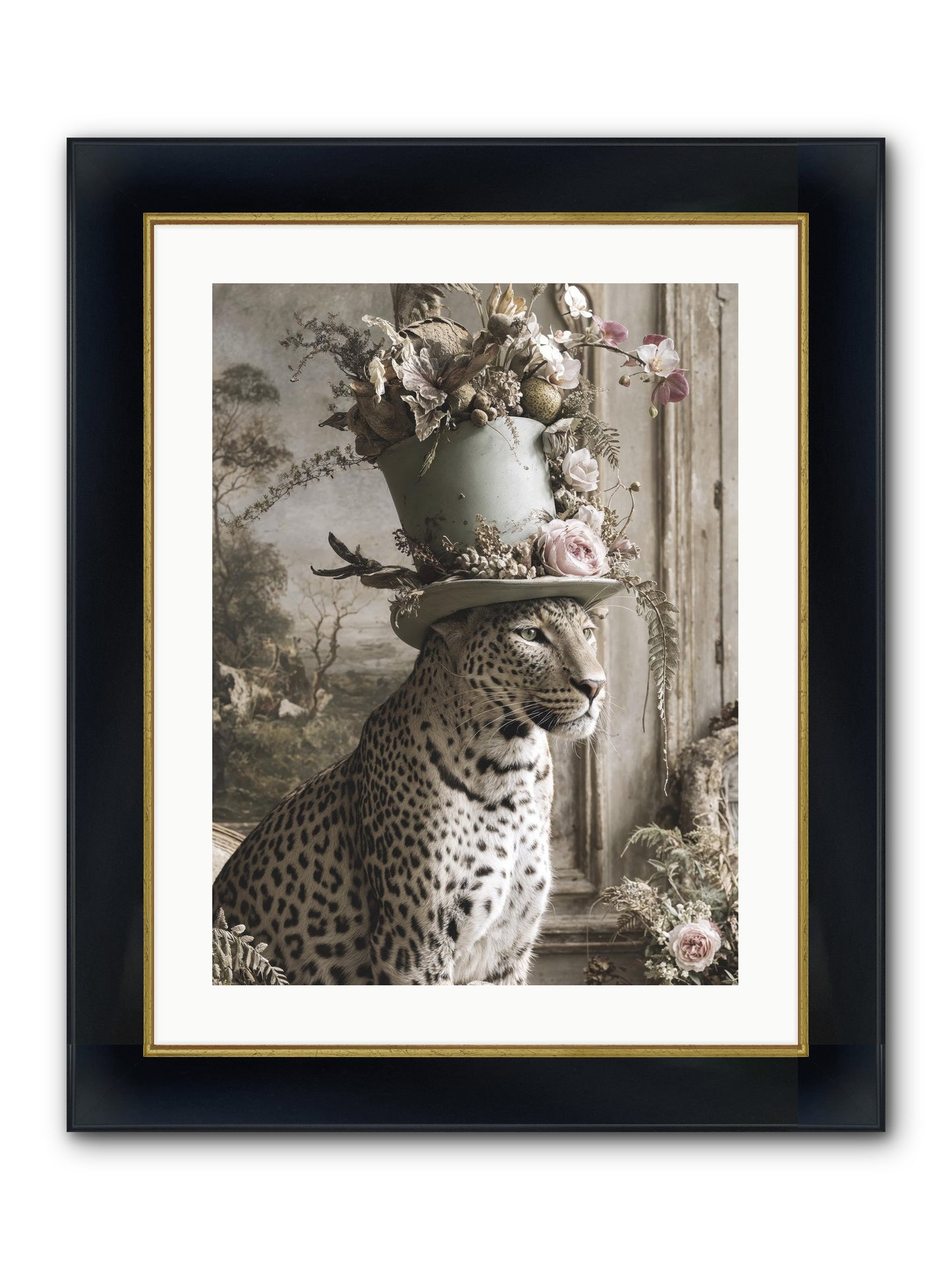 Stories Unveiled Framed Print - Wide Black w/Gold 18x24