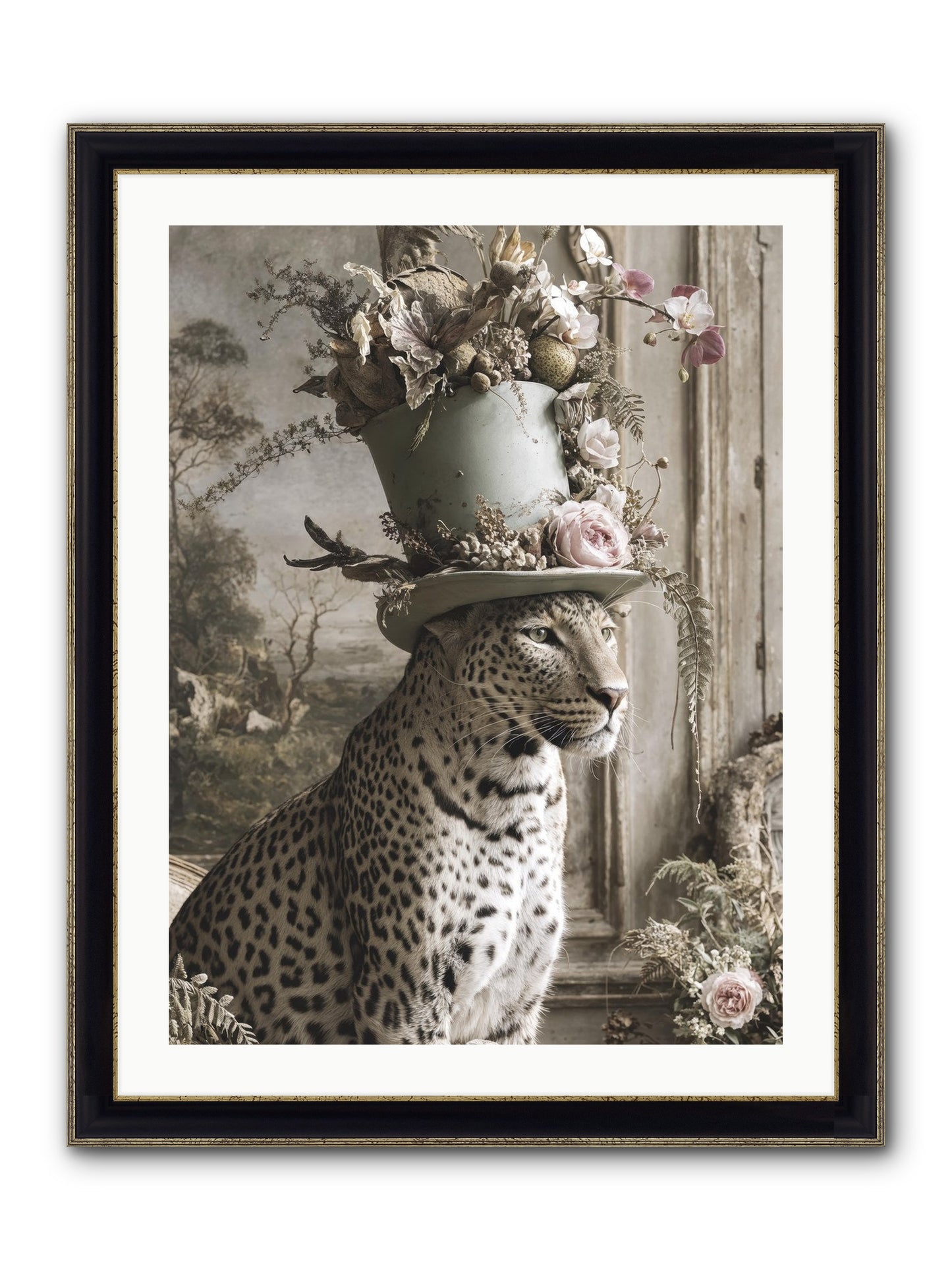 Stories Unveiled Framed Print - Black & Gold 24x32