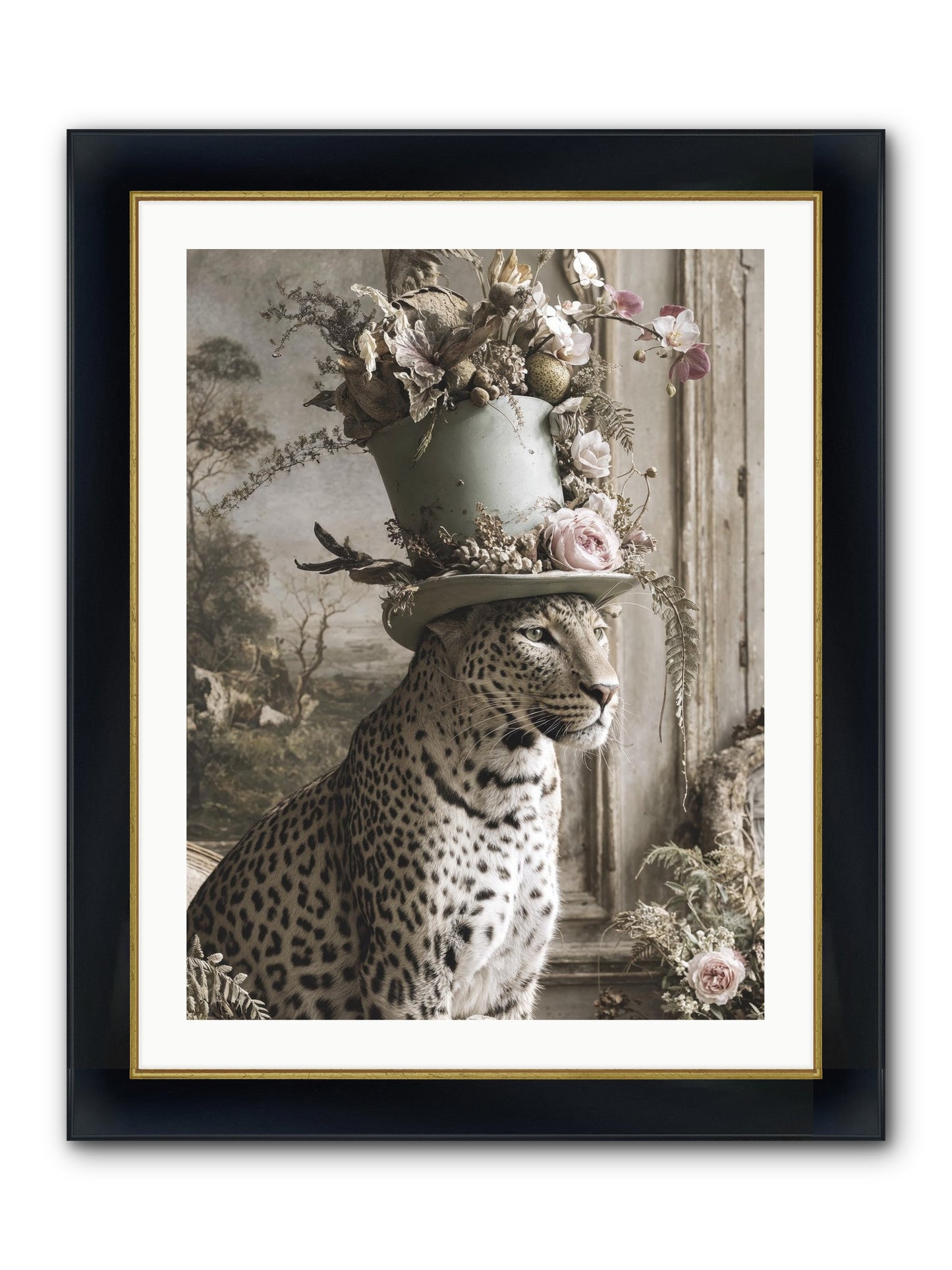Stories Unveiled Framed Print - Wide Black w/Gold 24x32