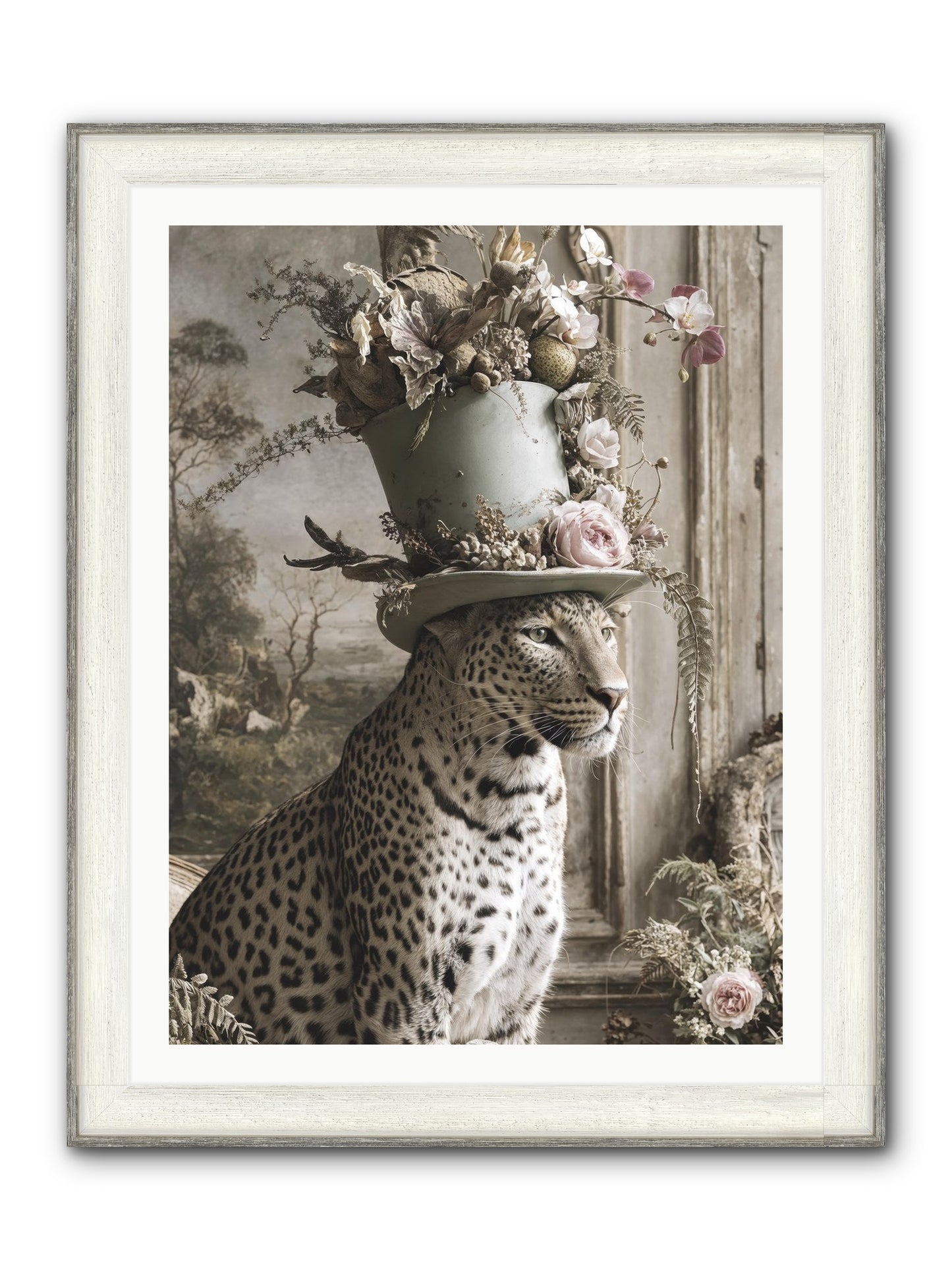 Stories Unveiled Framed Print - Driftwood White 30x40
