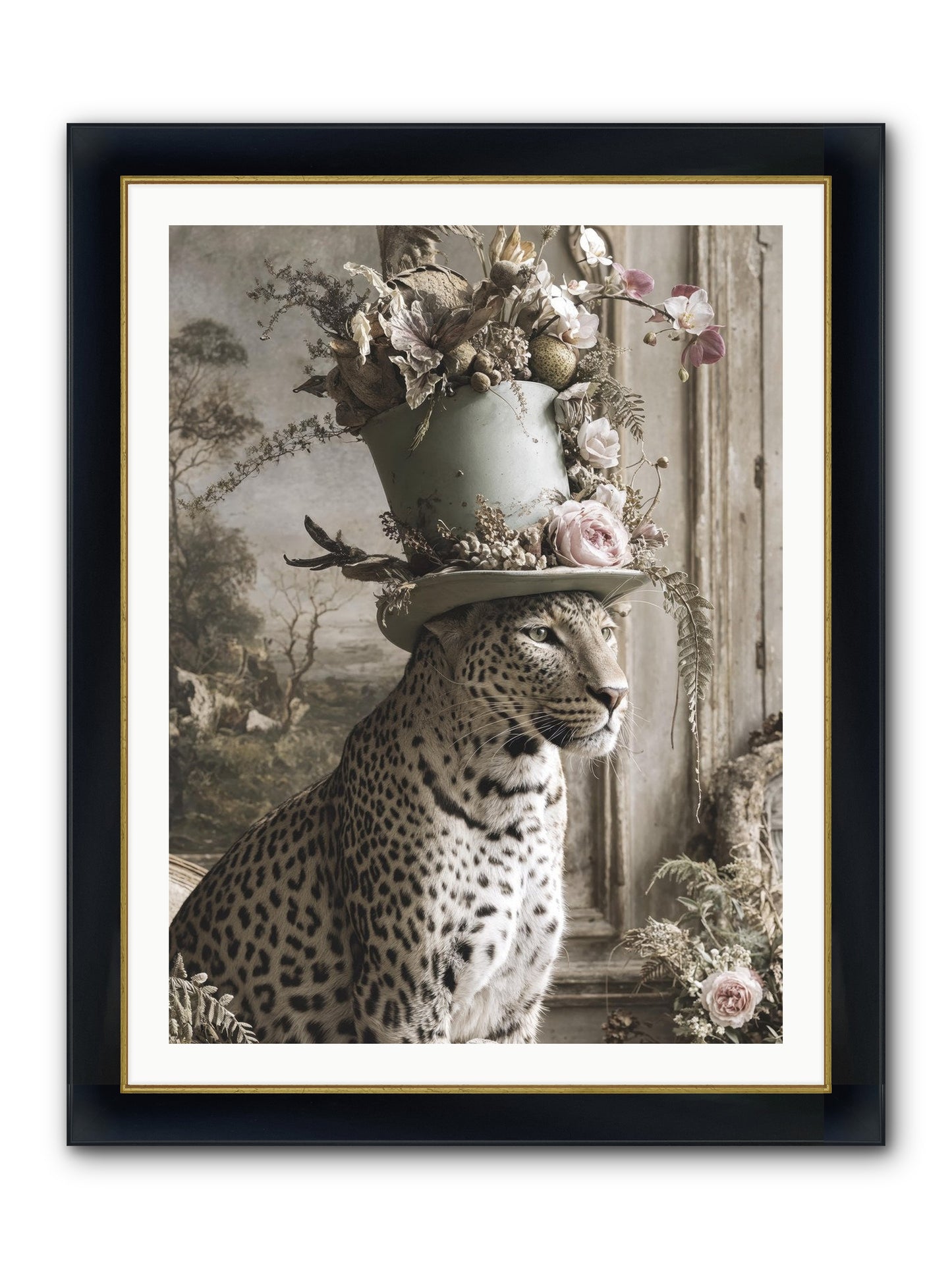 Stories Unveiled Framed Print - Wide Black w/Gold 30x40