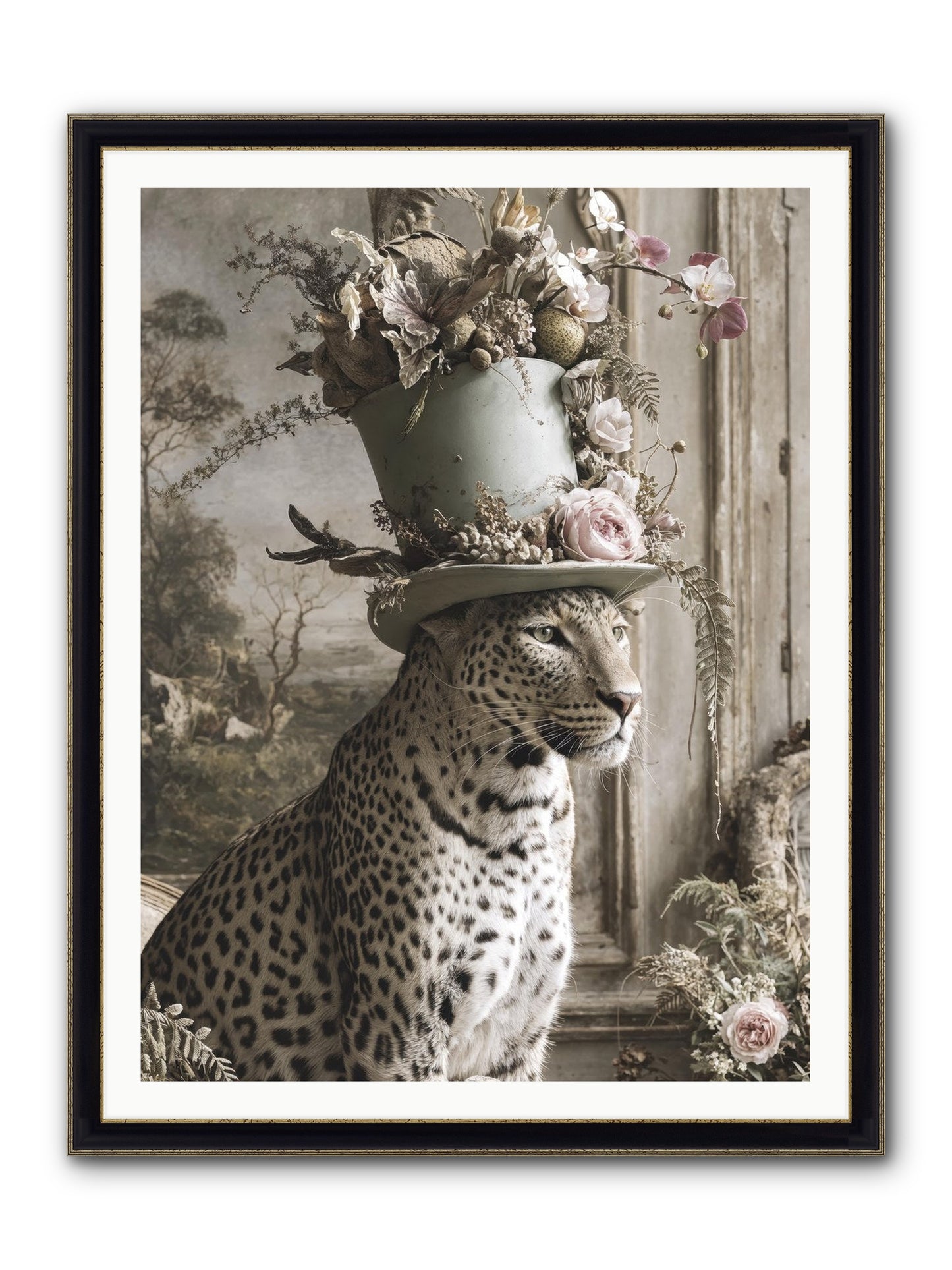 Stories Unveiled Framed Print - Black & Gold 36x48