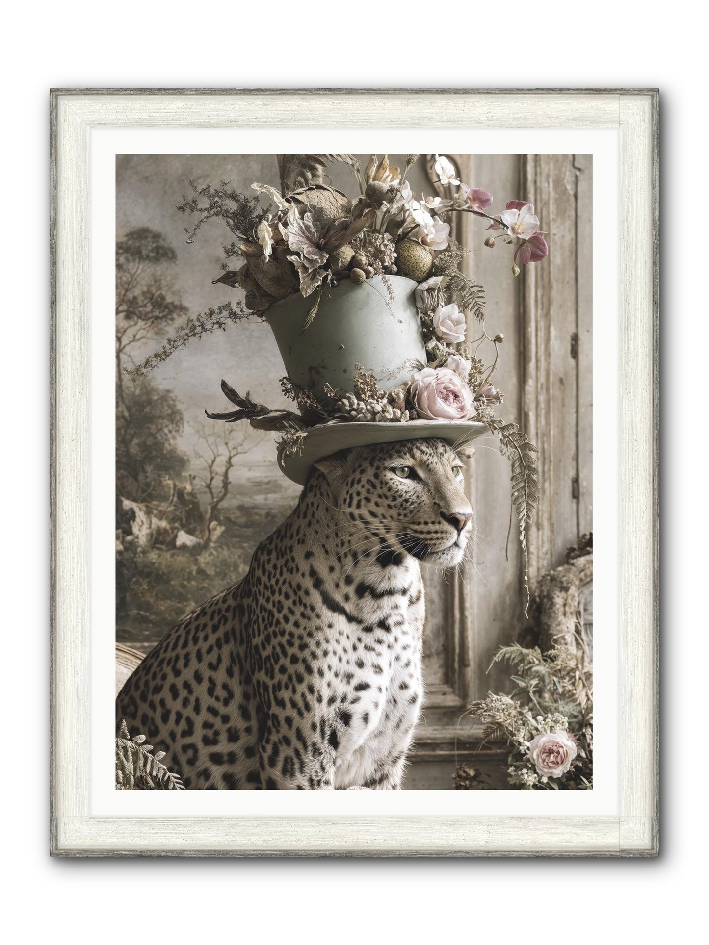 Stories Unveiled Framed Print - Driftwood White 36x48