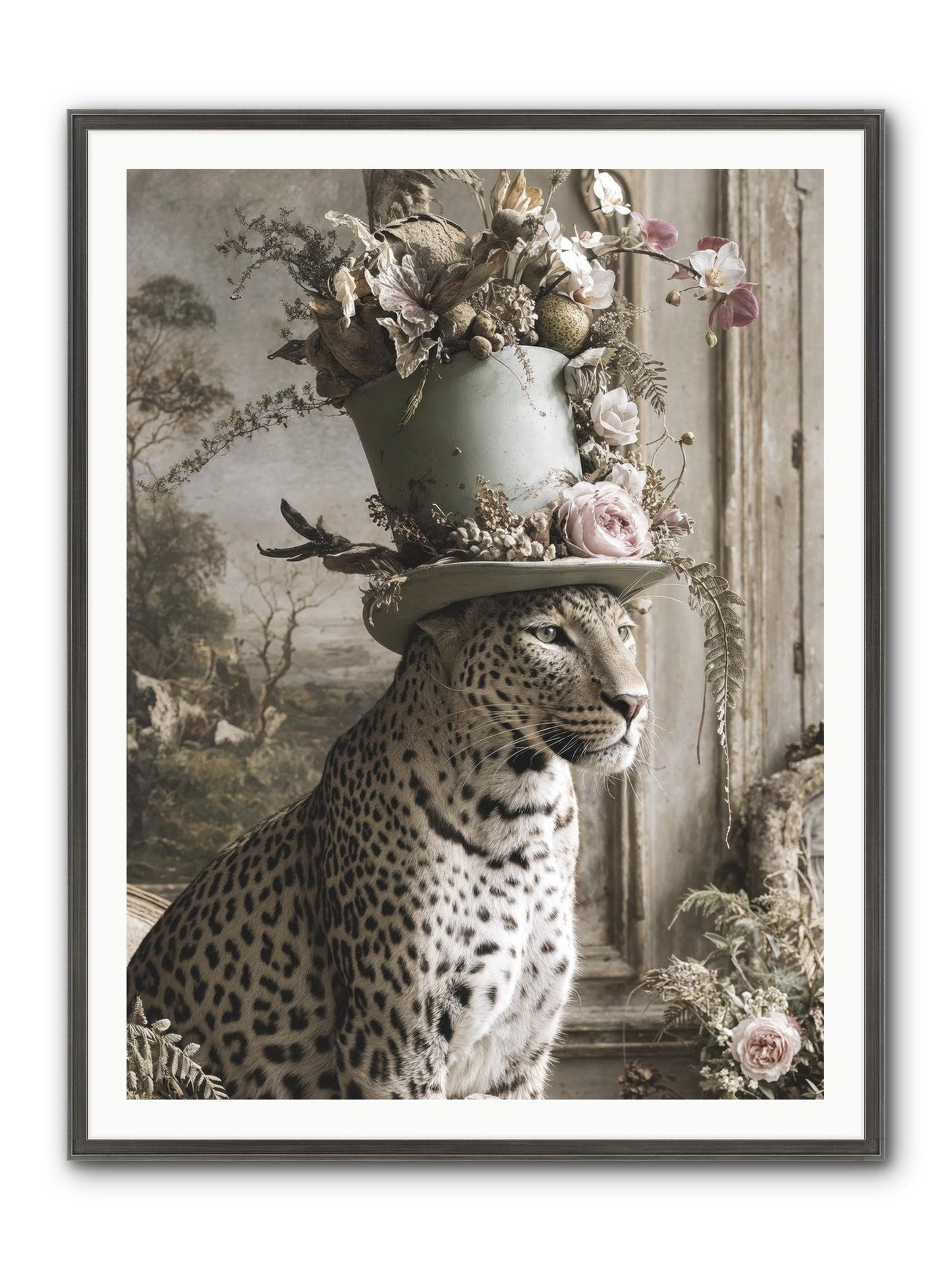 Stories Unveiled Framed Print - Slimwoods Black/Silver 36x48