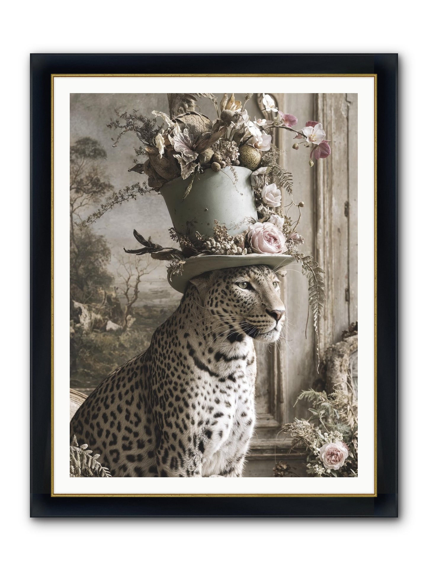 Stories Unveiled Framed Print - Wide Black w/Gold 36x48