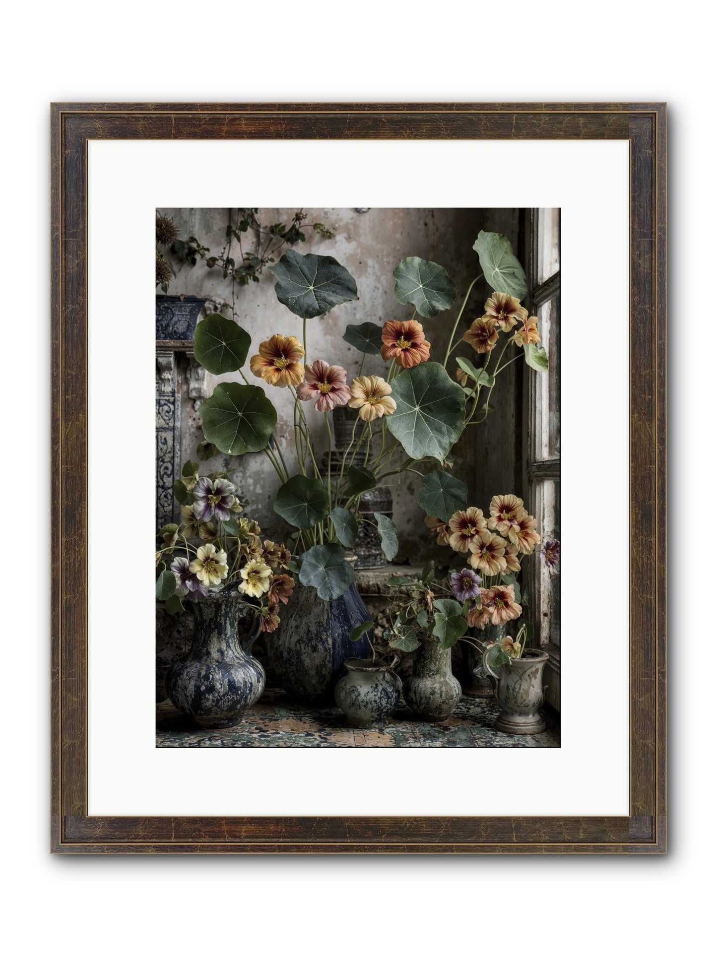 Stories Written In Gold Framed Print - Slimwoods Black/Gold 12x16