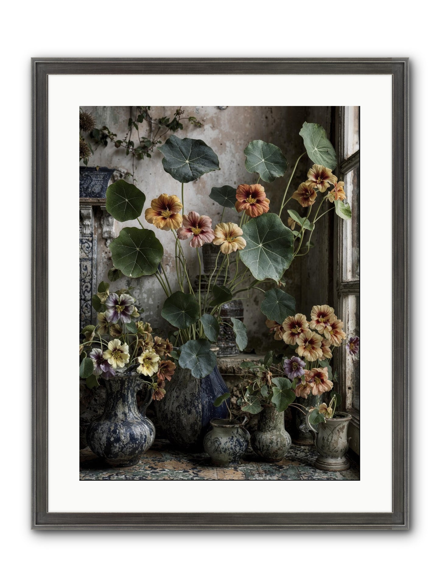 Stories Written In Gold Framed Print - Slimwoods Black/Silver 18x24