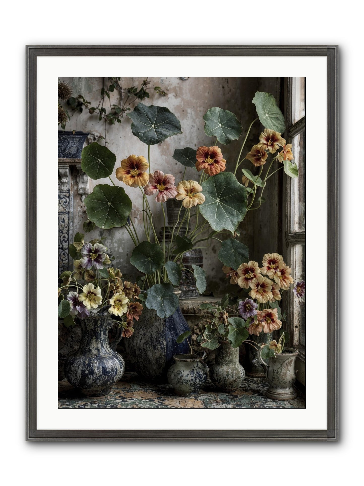 Stories Written In Gold Framed Print - Slimwoods Black/Silver 24x32