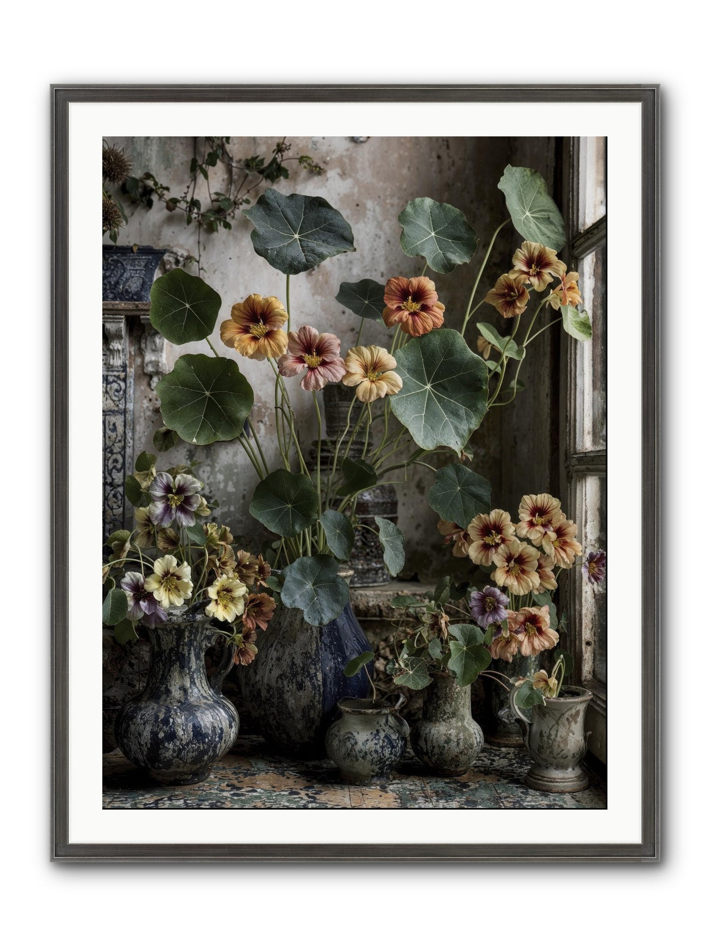 Stories Written In Gold Framed Print - Slimwoods Black/Silver 30x40