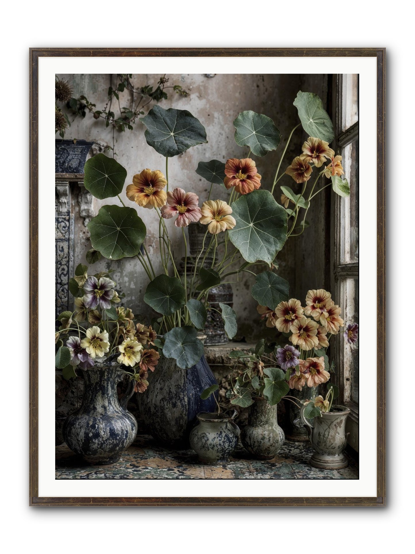 Stories Written In Gold Framed Print - Slimwoods Black/Gold 36x48