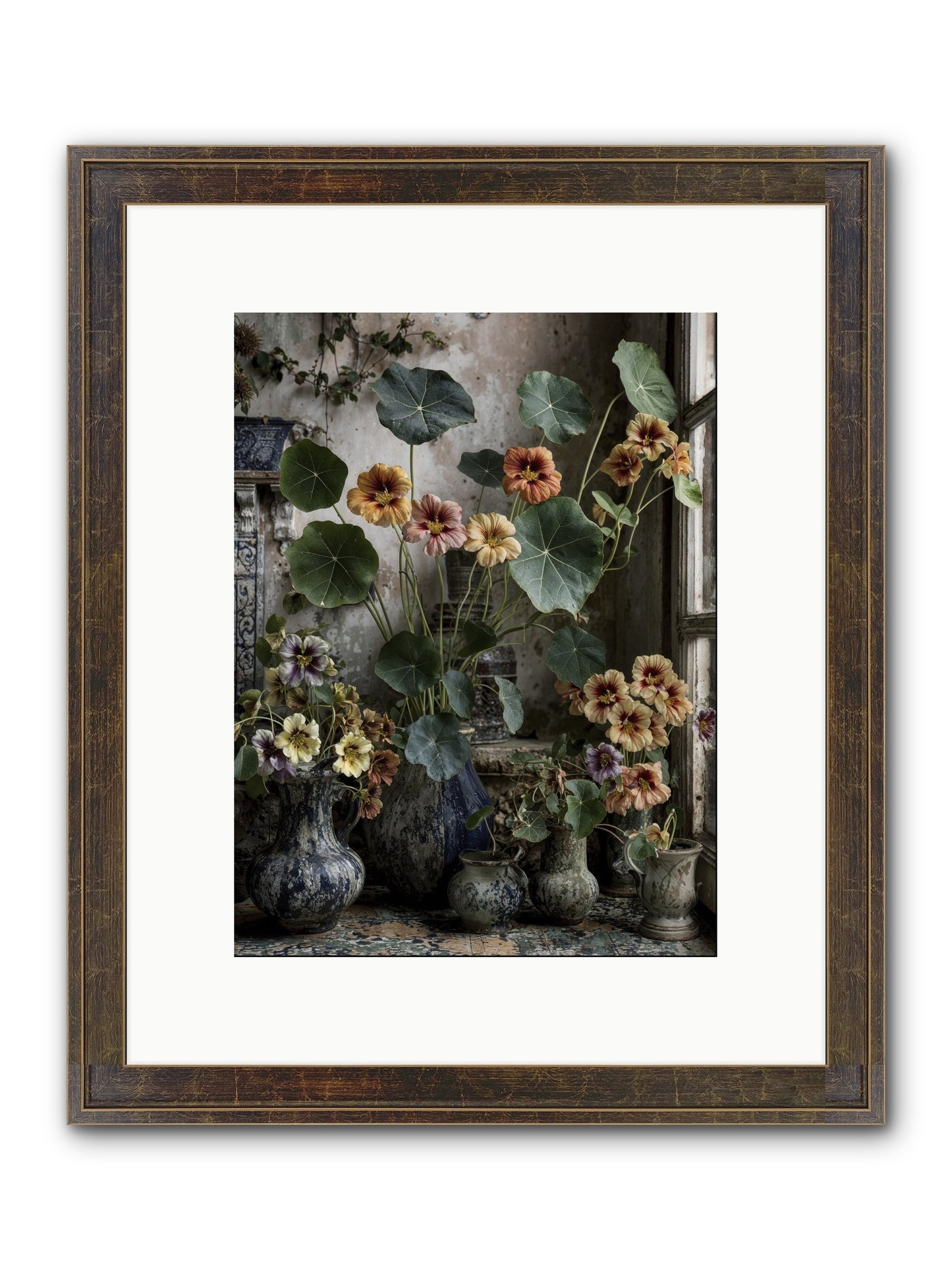 Stories Written In Gold Framed Print - Slimwoods Black/Gold 9x12