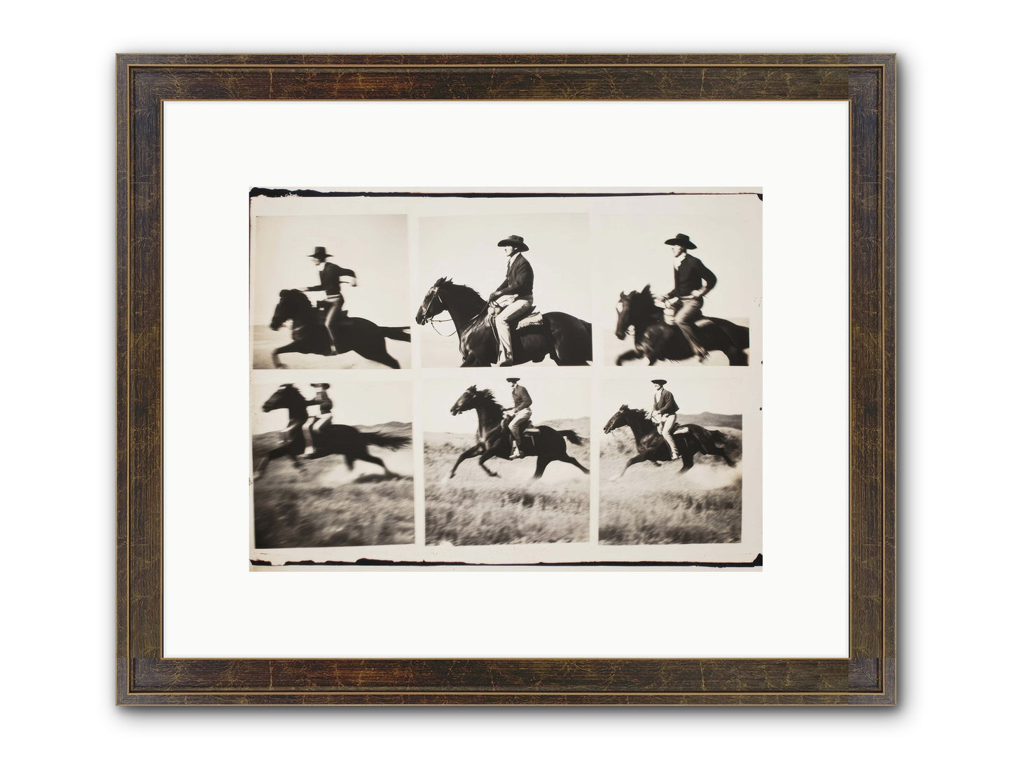Storm Chaser Framed Print - Slimwoods Black/Gold 12x9