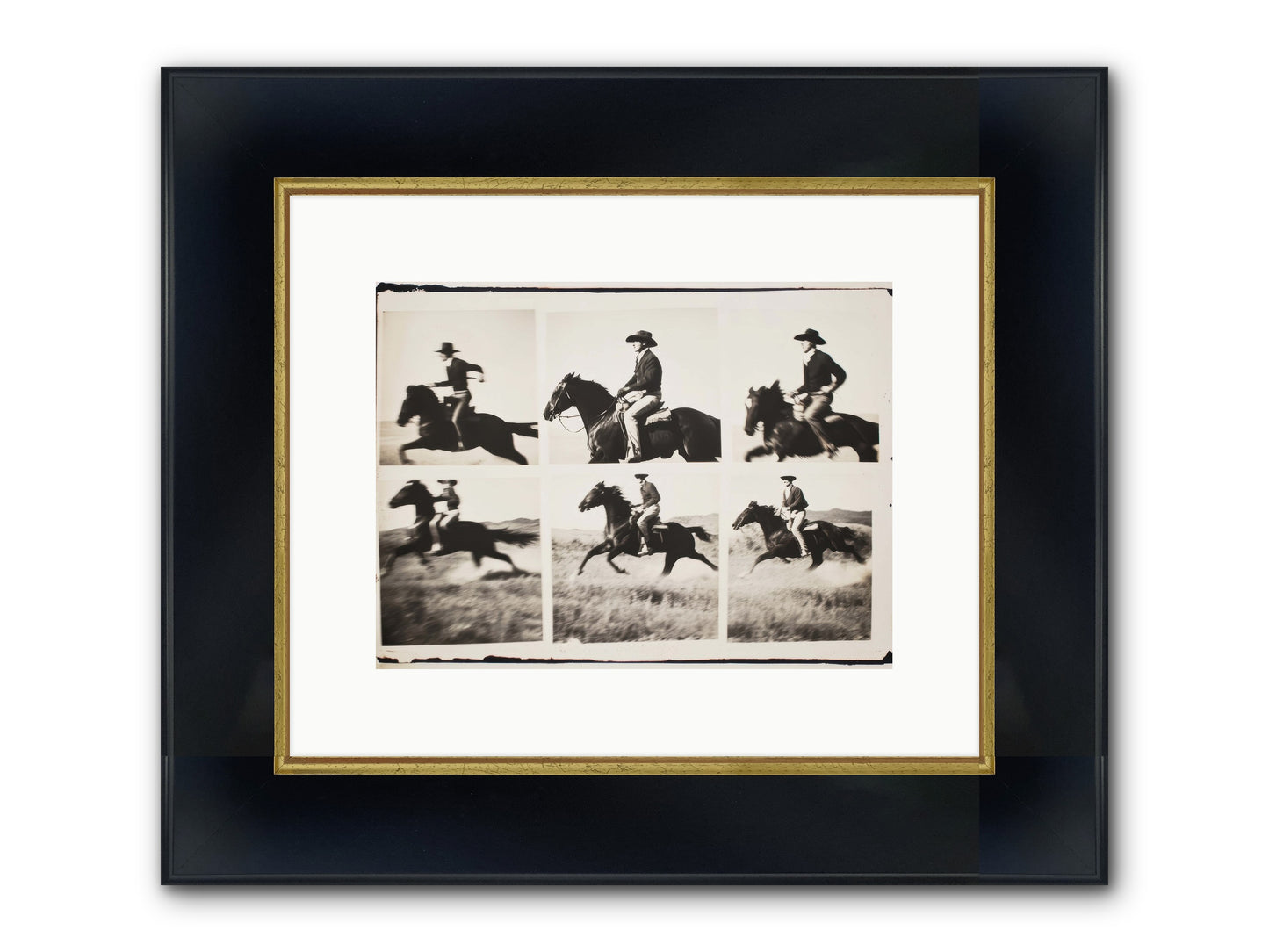 Storm Chaser Framed Print - Wide Black w/Gold 12x9