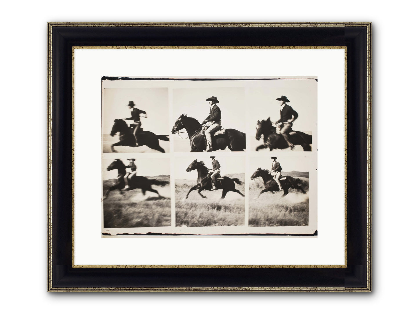 Storm Chaser Framed Print - Black & Gold 16x12