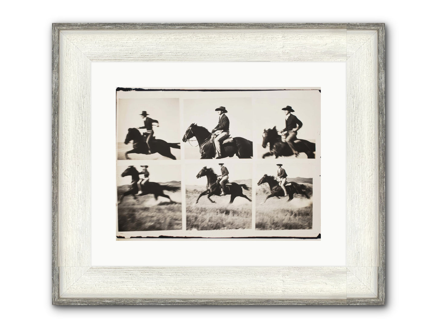 Storm Chaser Framed Print - Driftwood White 16x12