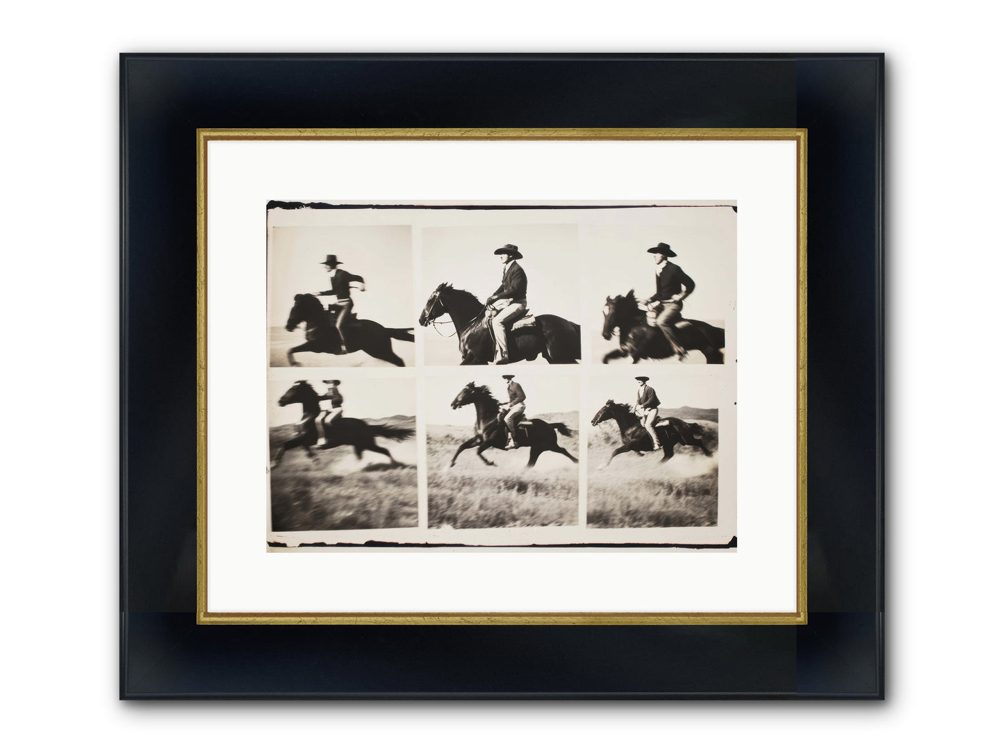 Storm Chaser Framed Print - Wide Black w/Gold 16x12