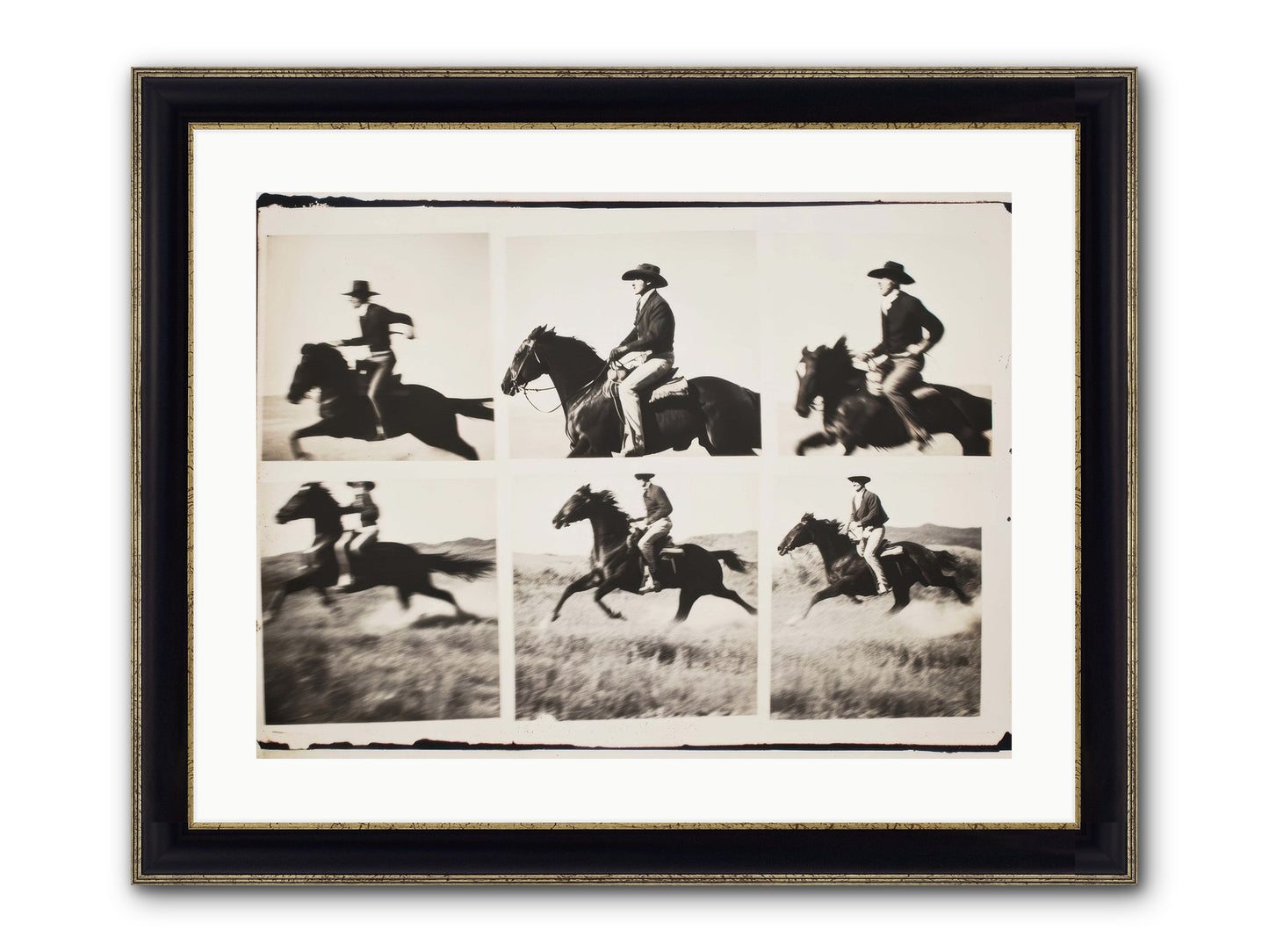 Storm Chaser Framed Print - Black & Gold 24x18