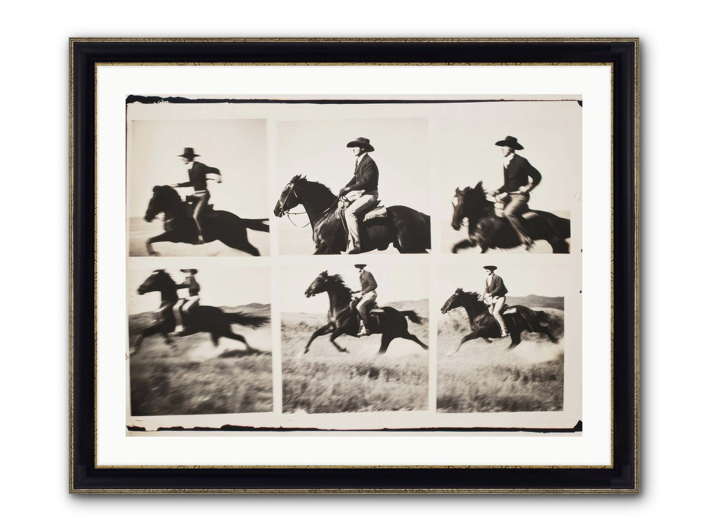 Storm Chaser Framed Print - Black & Gold 32x24
