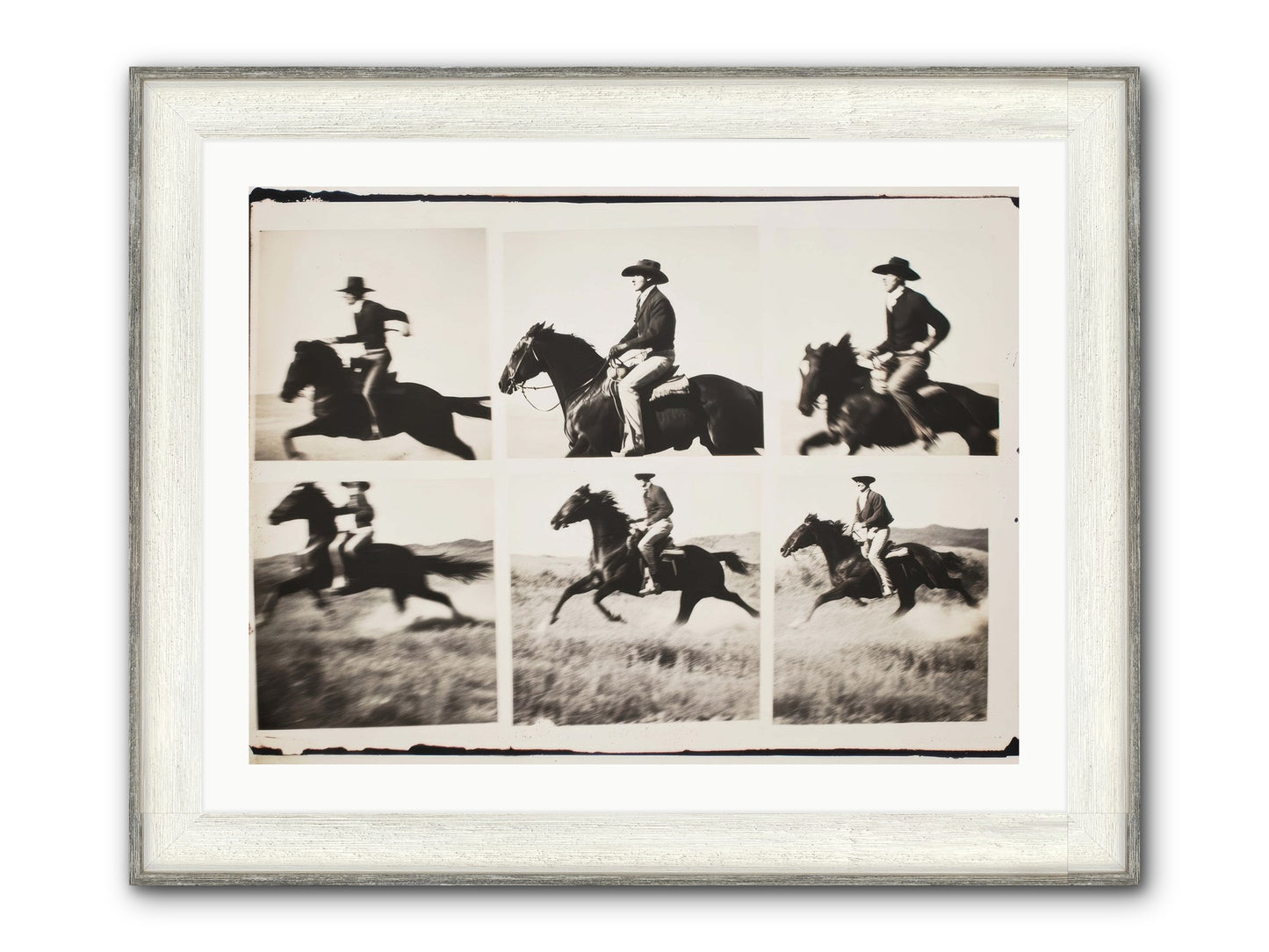 Storm Chaser Framed Print - Driftwood White 32x24