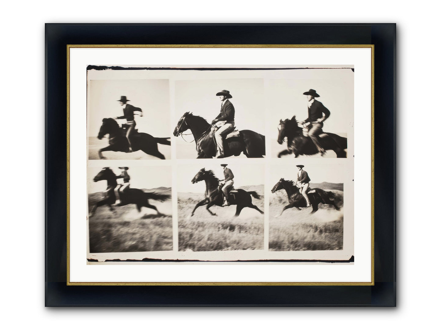 Storm Chaser Framed Print - Wide Black w/Gold 32x24
