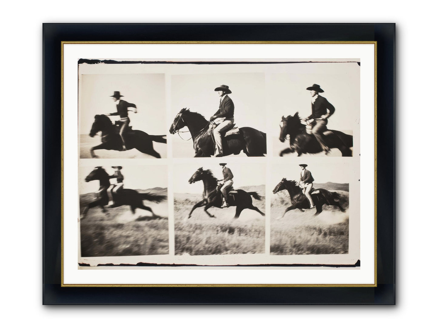 Storm Chaser Framed Print - Wide Black w/Gold 40x30