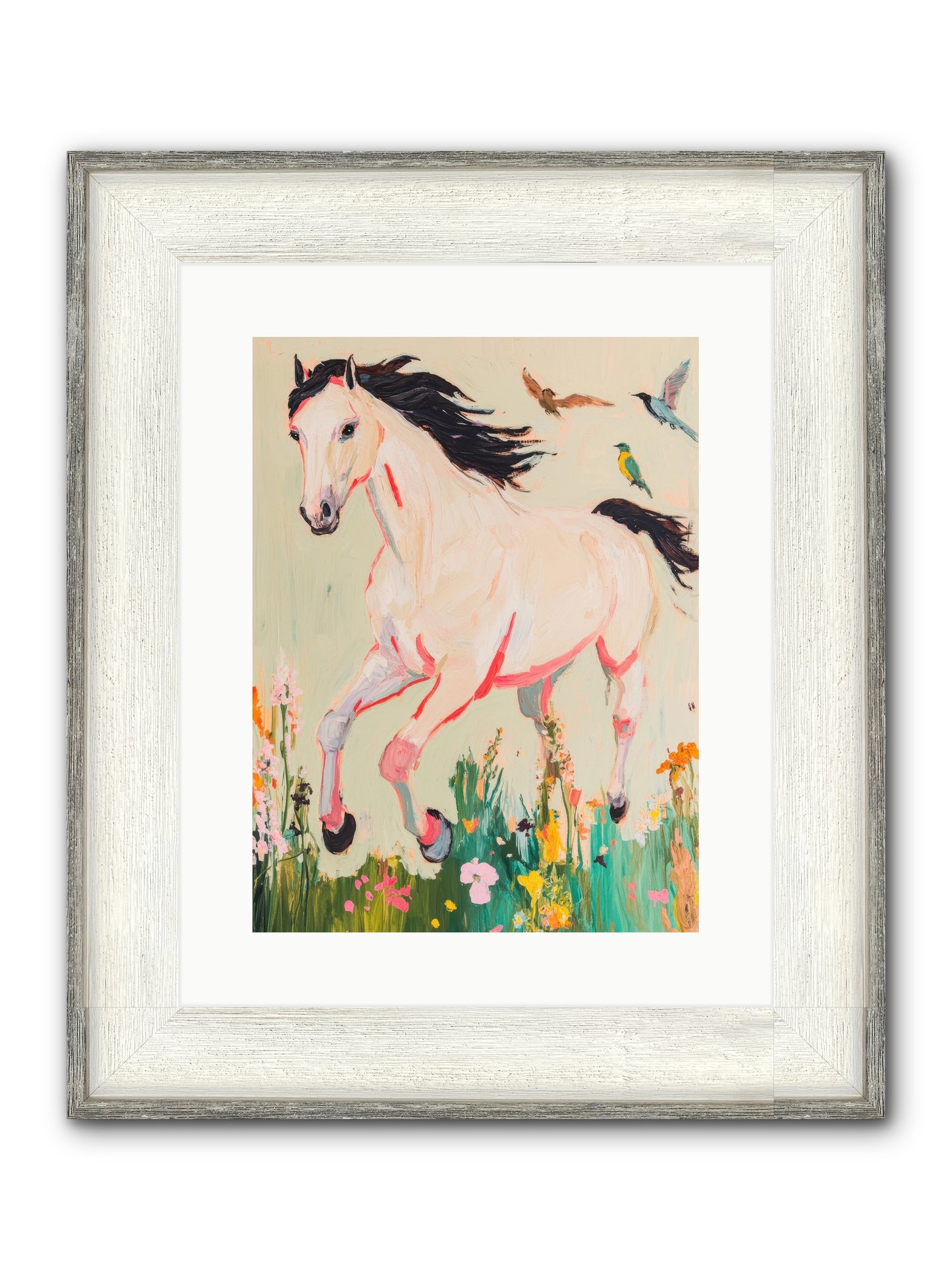 Story Weaver Framed Print - Driftwood White 12x16