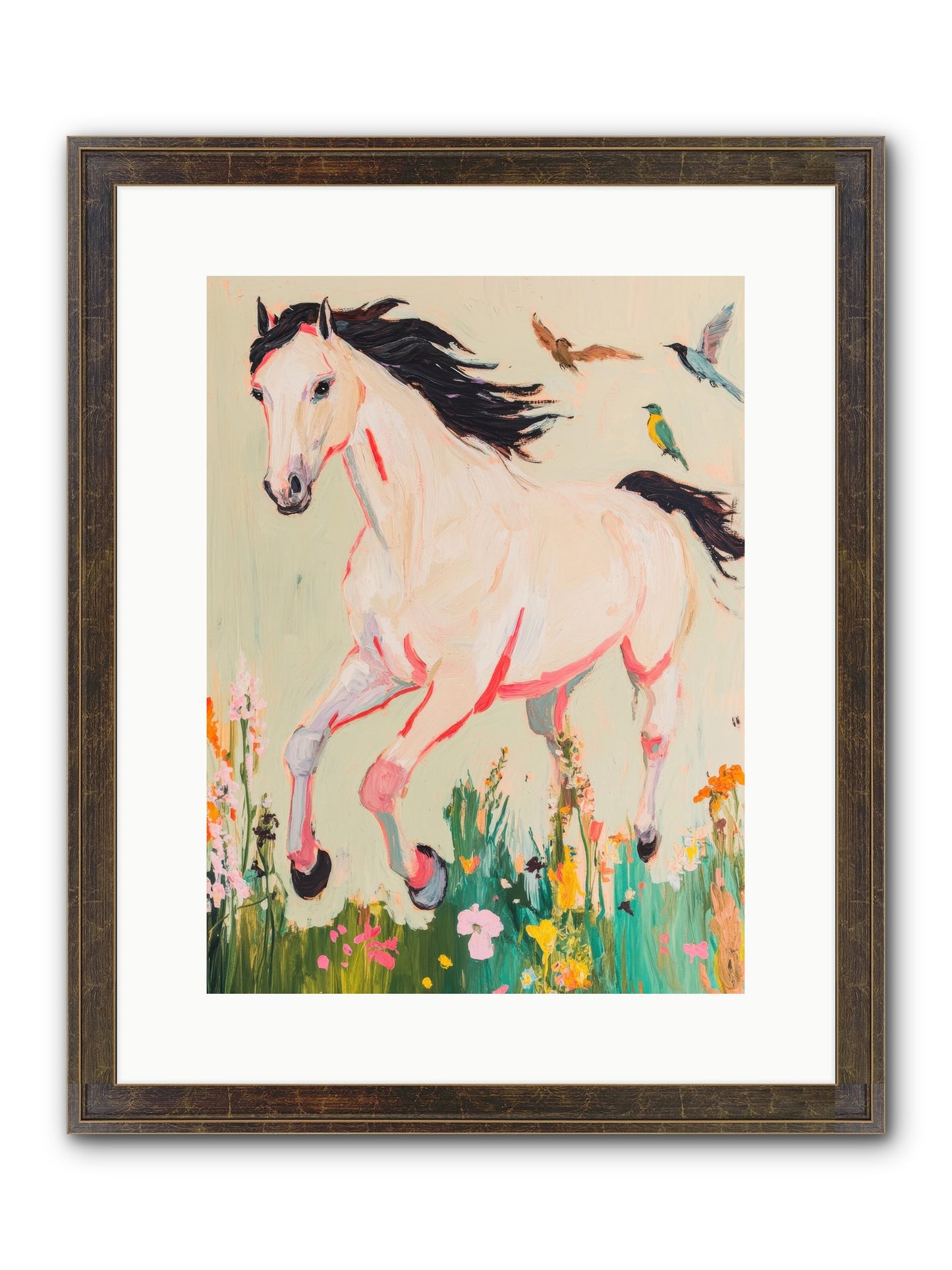 Story Weaver Framed Print - Slimwoods Black/Gold 12x16