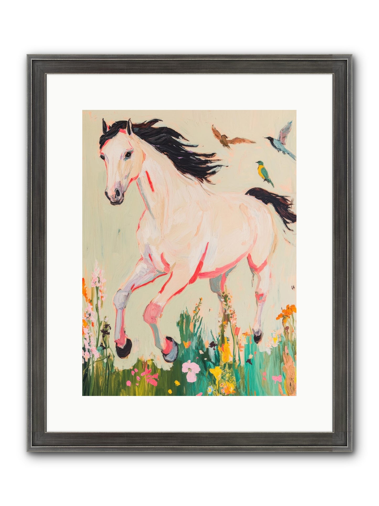 Story Weaver Framed Print - Slimwoods Black/Silver 12x16