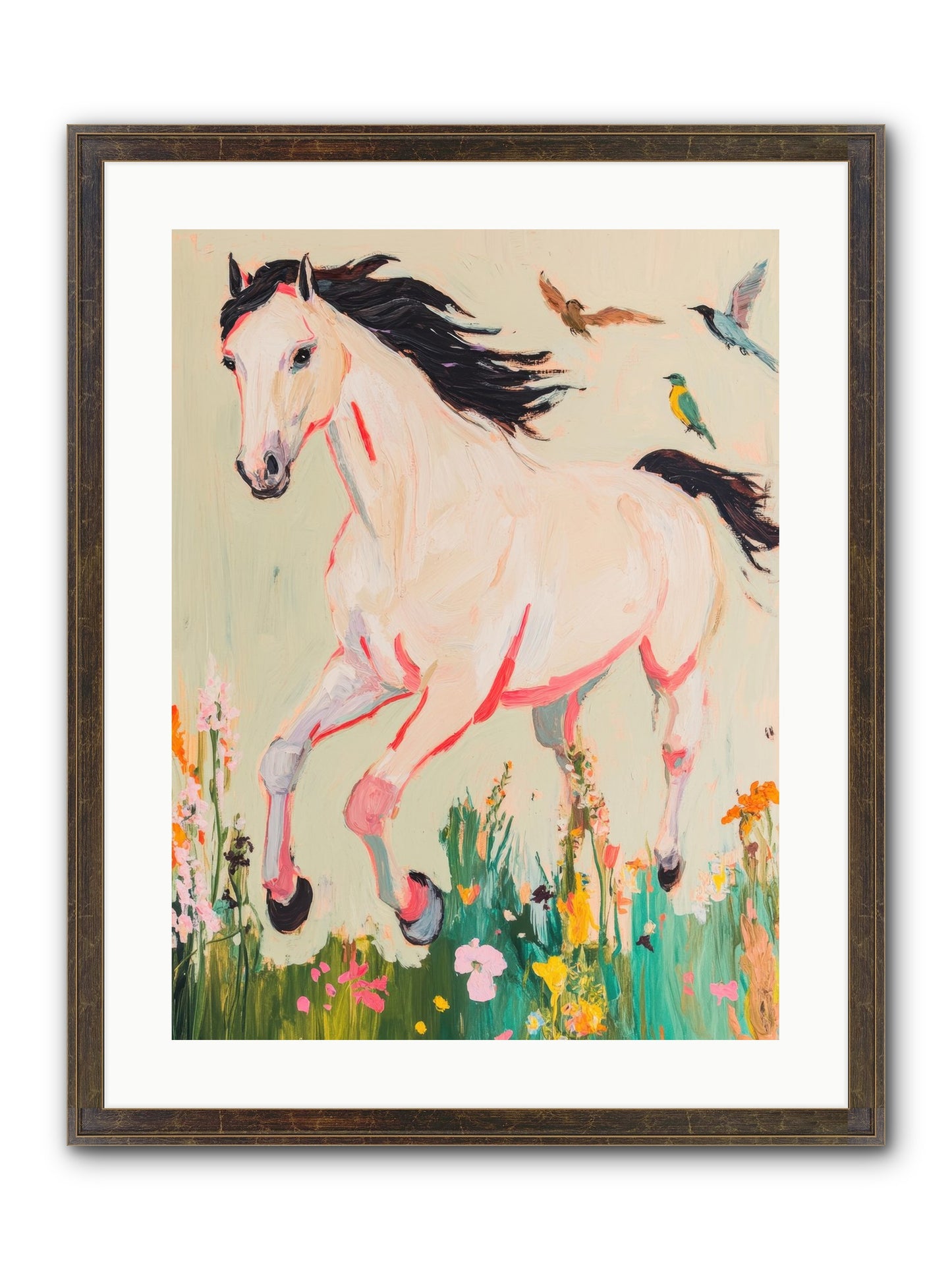 Story Weaver Framed Print - Slimwoods Black/Gold 18x24