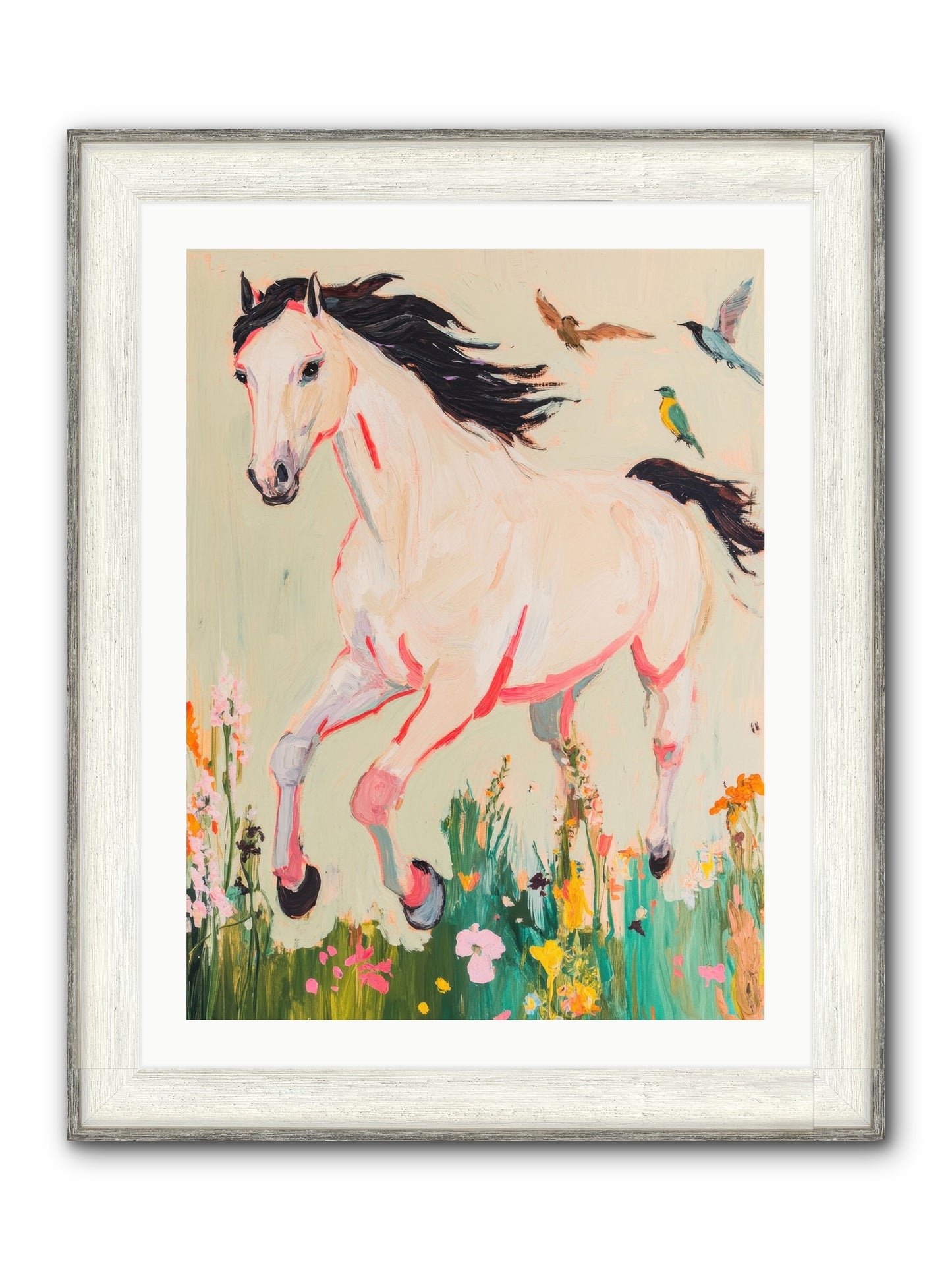Story Weaver Framed Print - Driftwood White 24x32