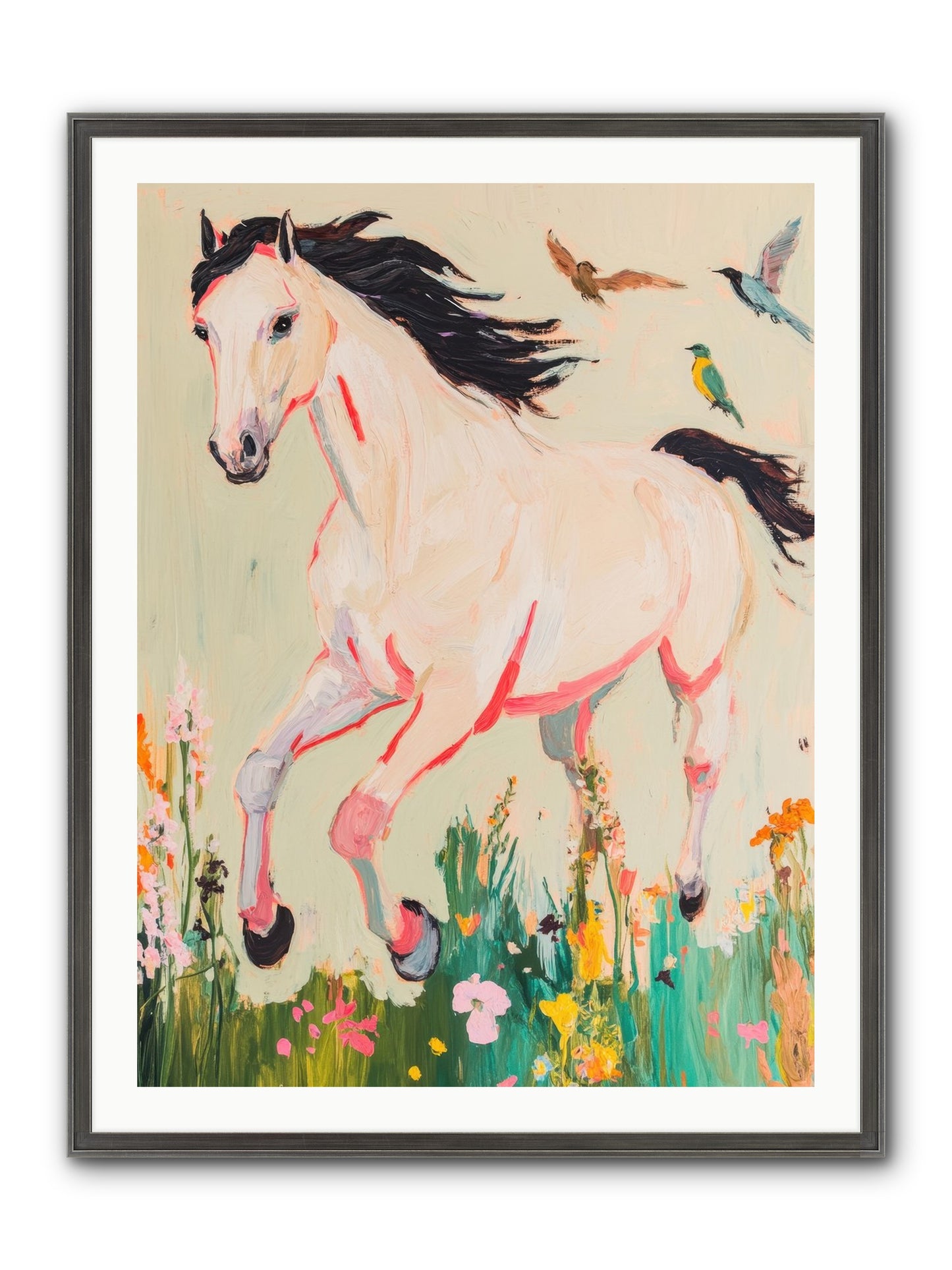 Story Weaver Framed Print - Slimwoods Black/Silver 30x40