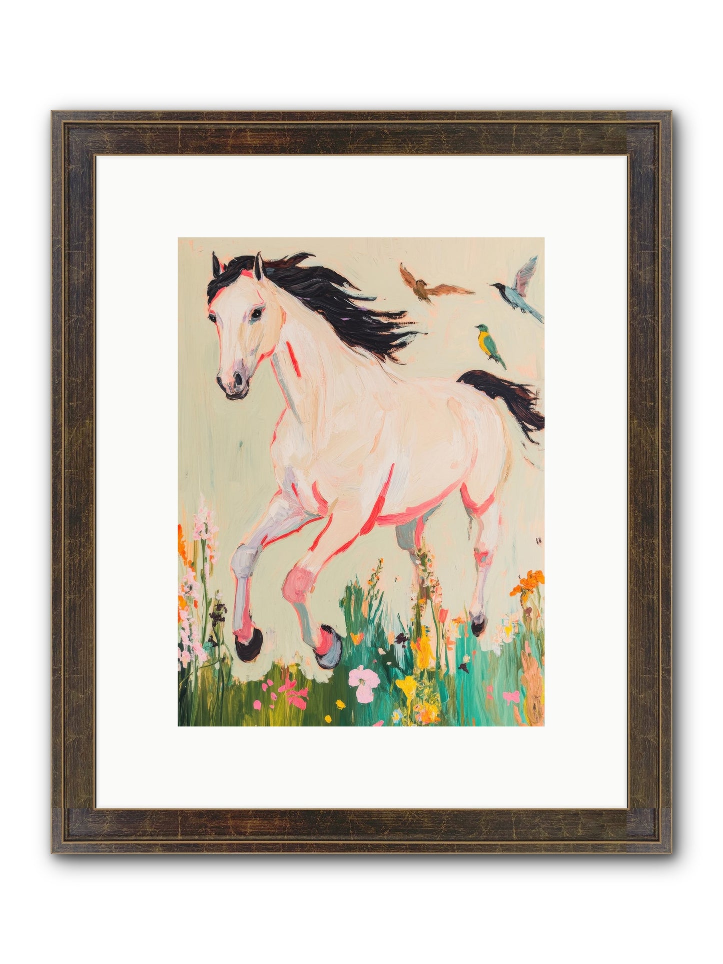 Story Weaver Framed Print - Slimwoods Black/Gold 9x12