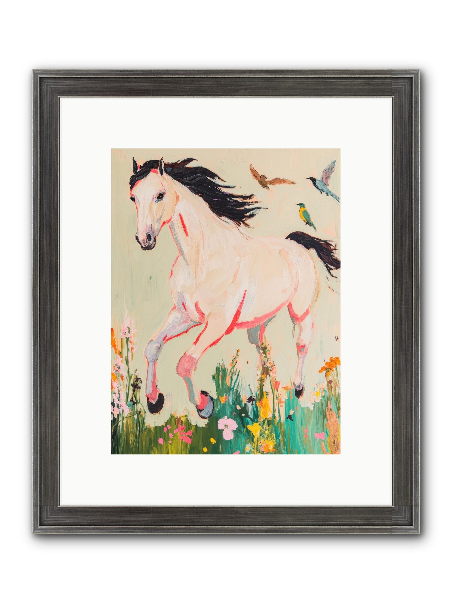 Story Weaver Framed Print - Slimwoods Black/Silver 9x12