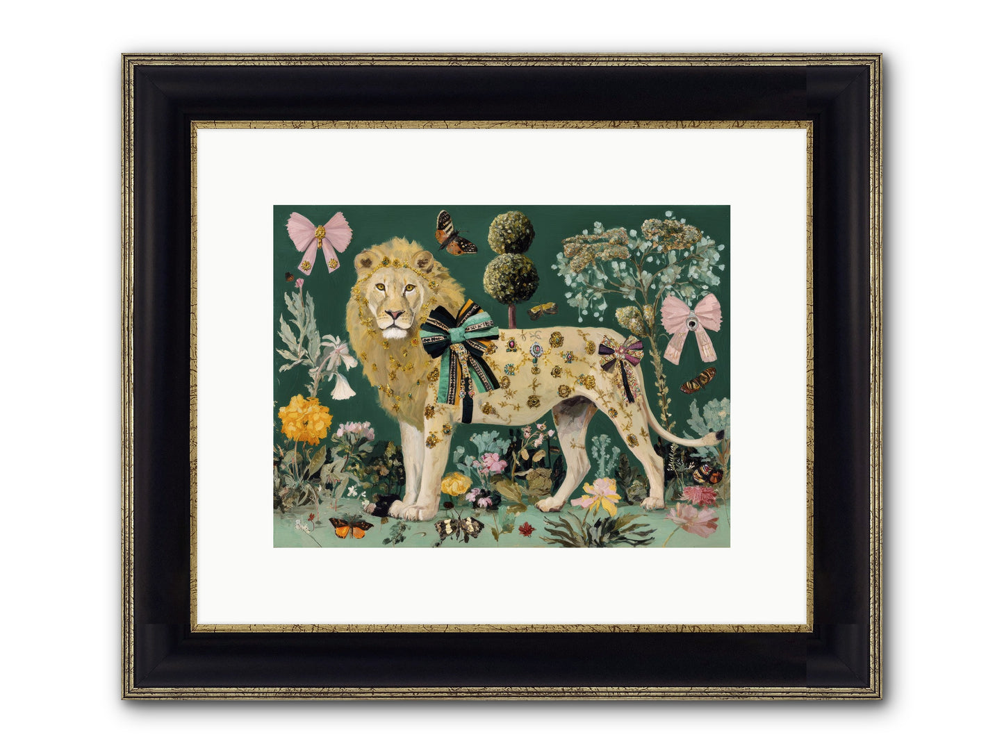 Story Woven In Light Framed Print - Black & Gold 12x9