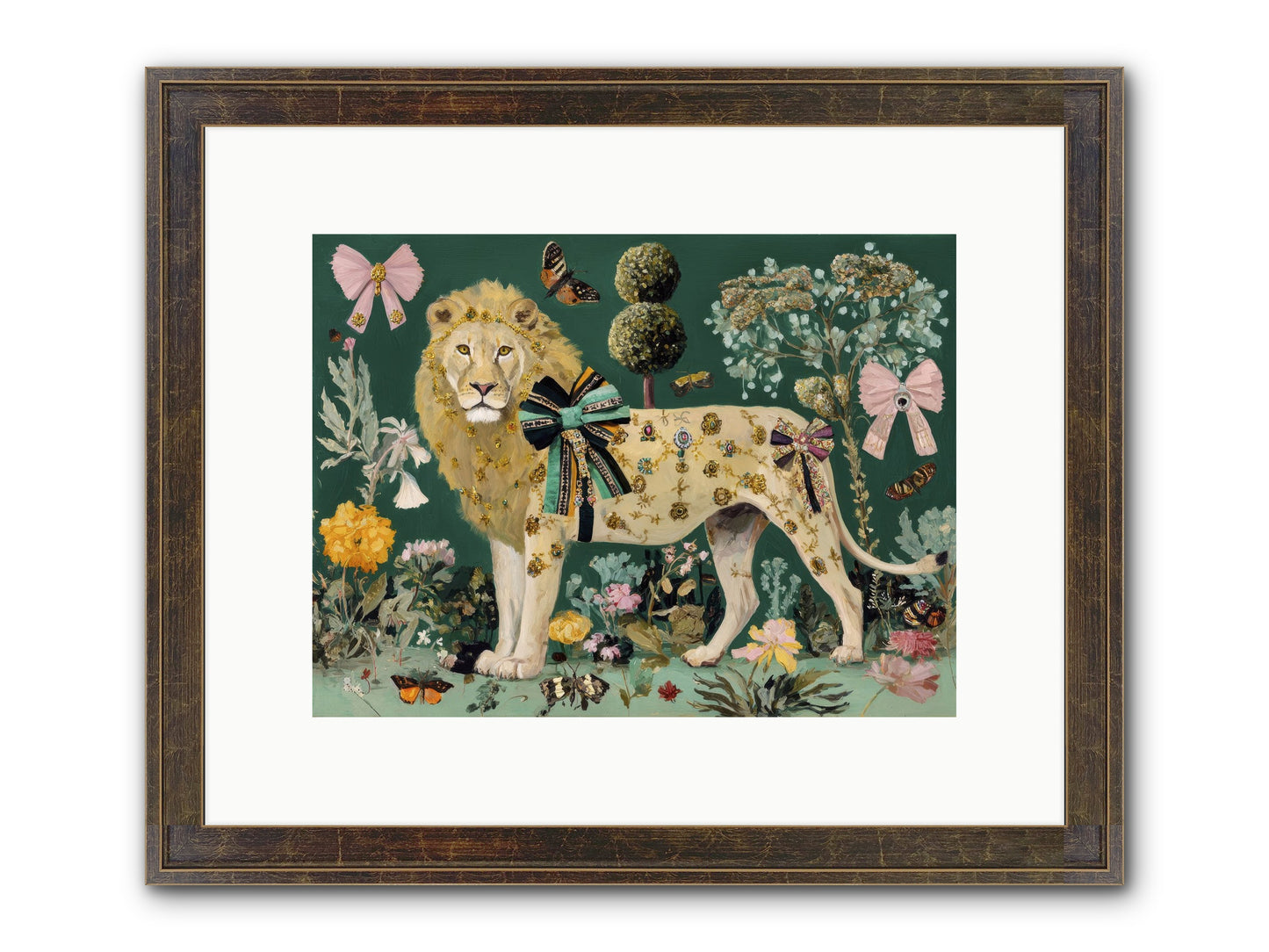 Story Woven In Light Framed Print - Slimwoods Black/Gold 12x9