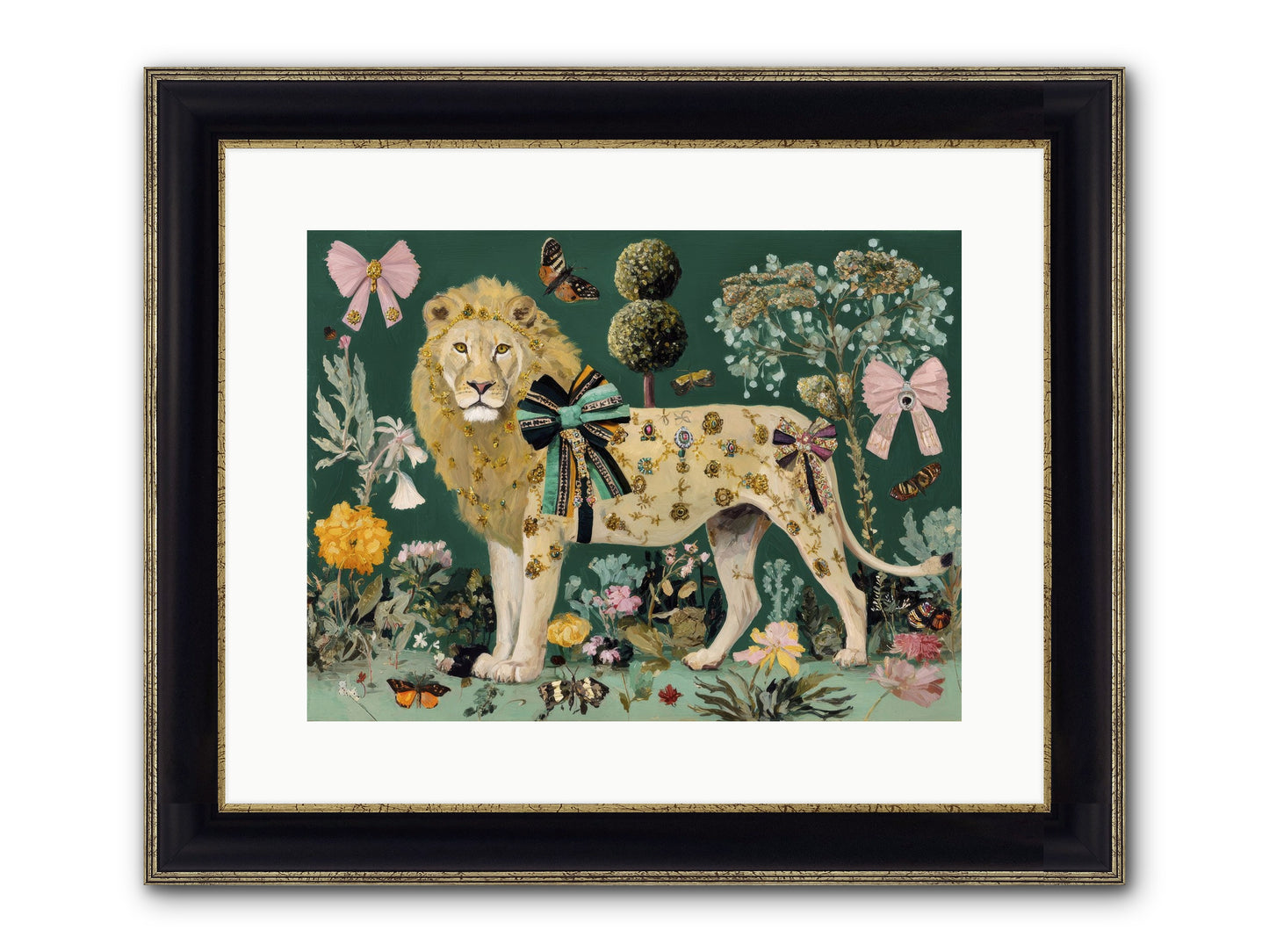 Story Woven In Light Framed Print - Black & Gold 16x12